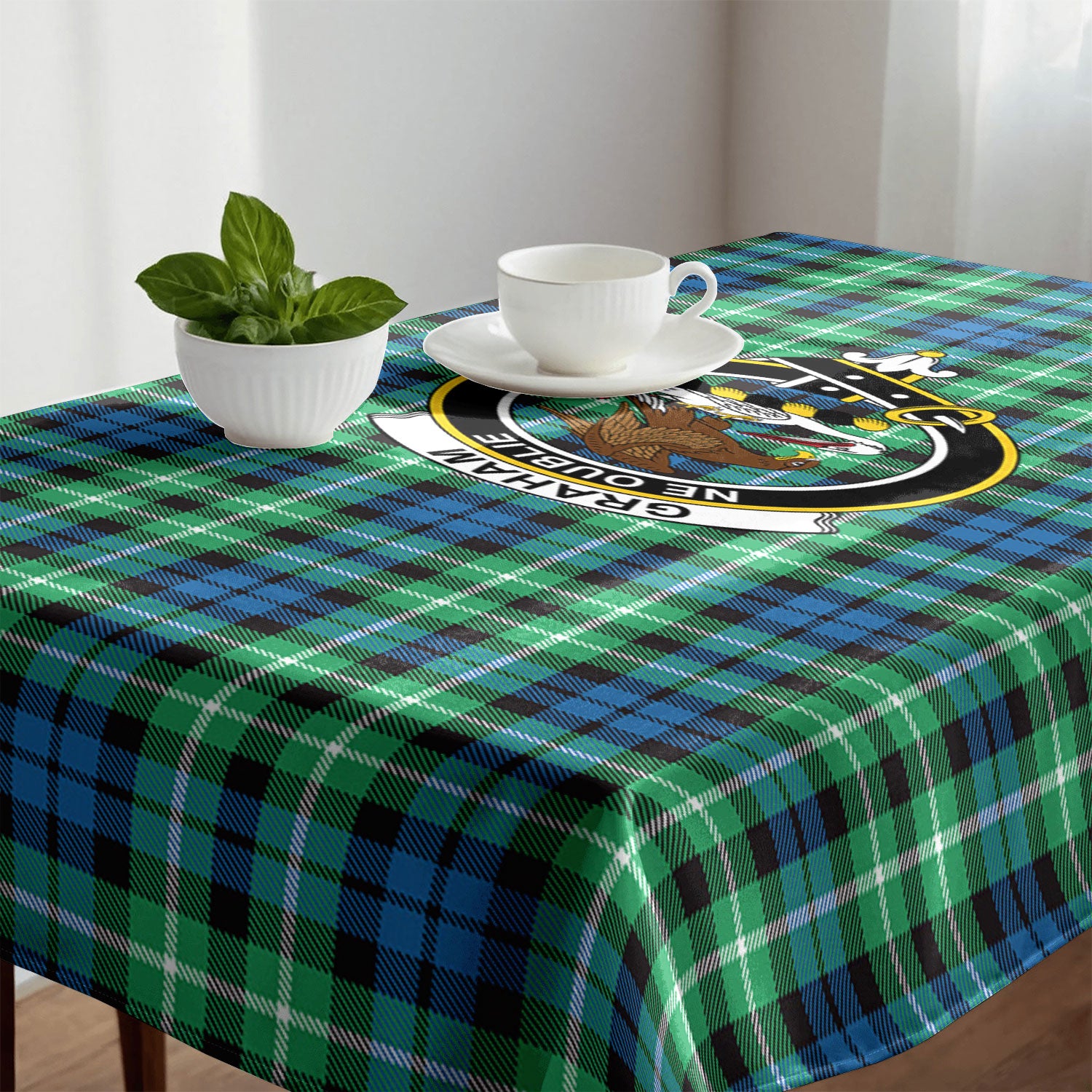 Graham of Montrose Ancient Tartan Crest Tablecloth