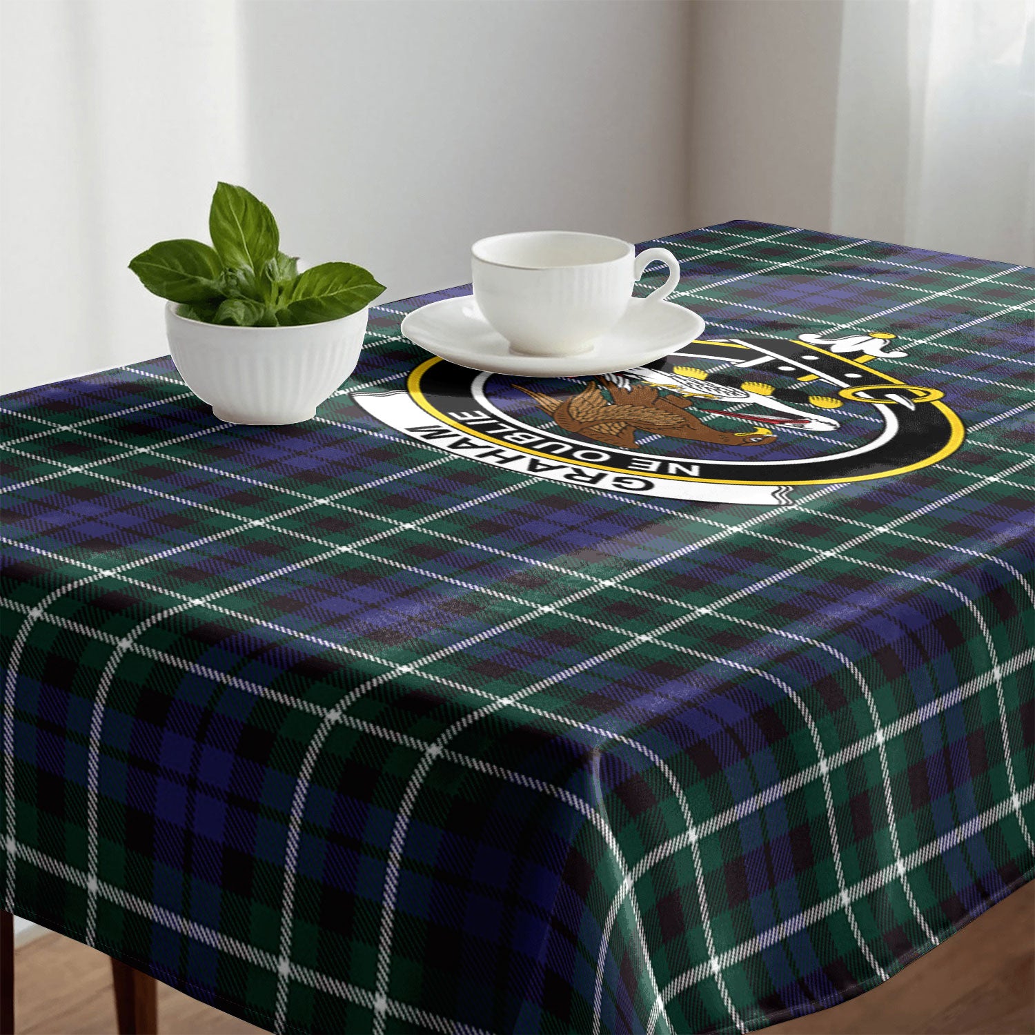 Graham of Montrose Modern Tartan Crest Tablecloth