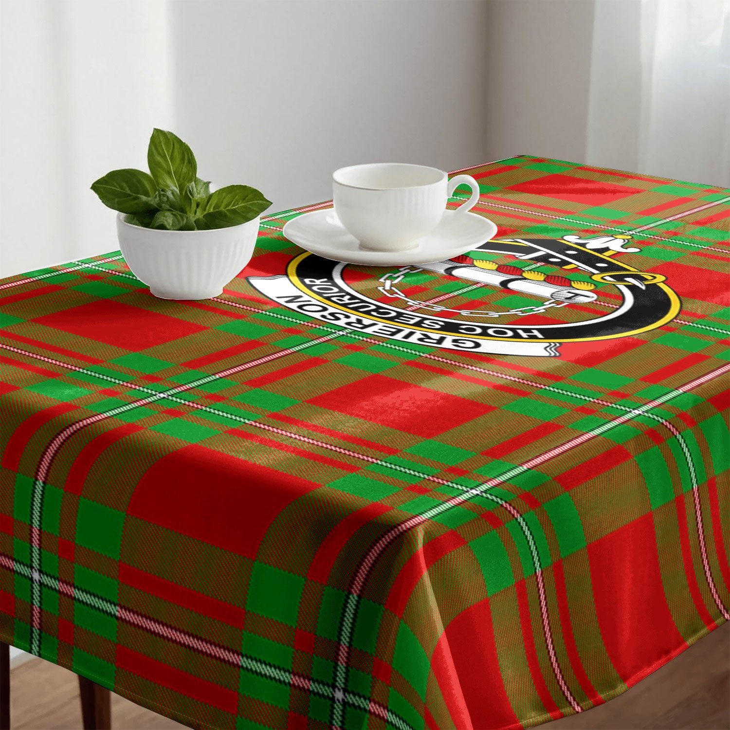 Grierson Tartan Crest Tablecloth