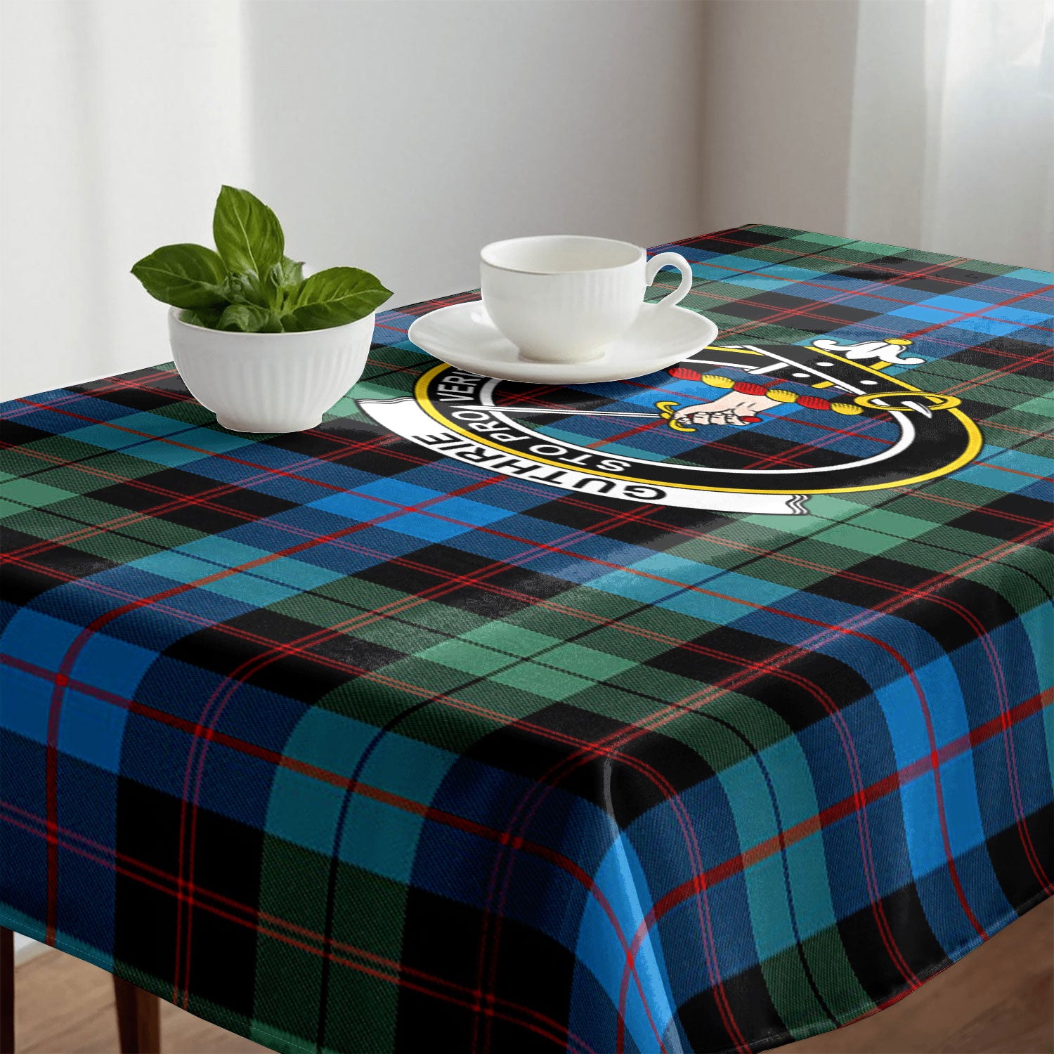 Guthrie Ancient Tartan Crest Tablecloth