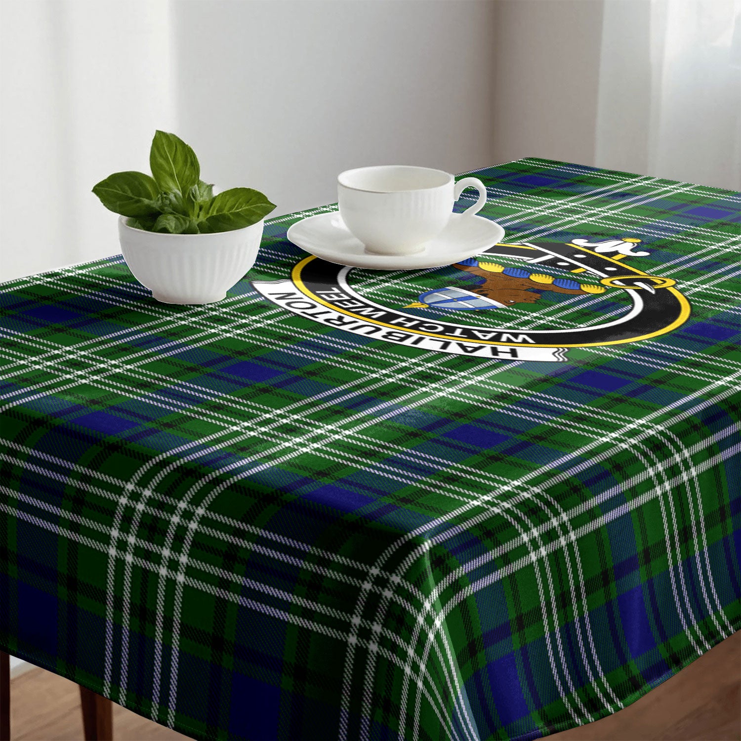 Haliburton Tartan Crest Tablecloth