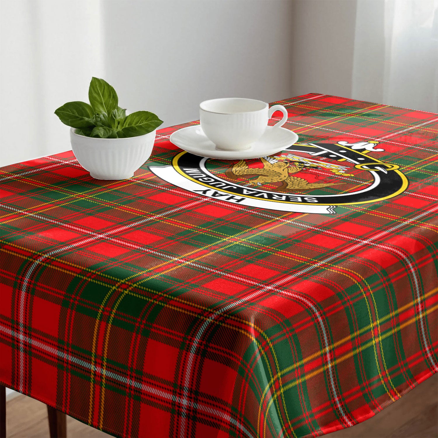Hay Modern Tartan Crest Tablecloth