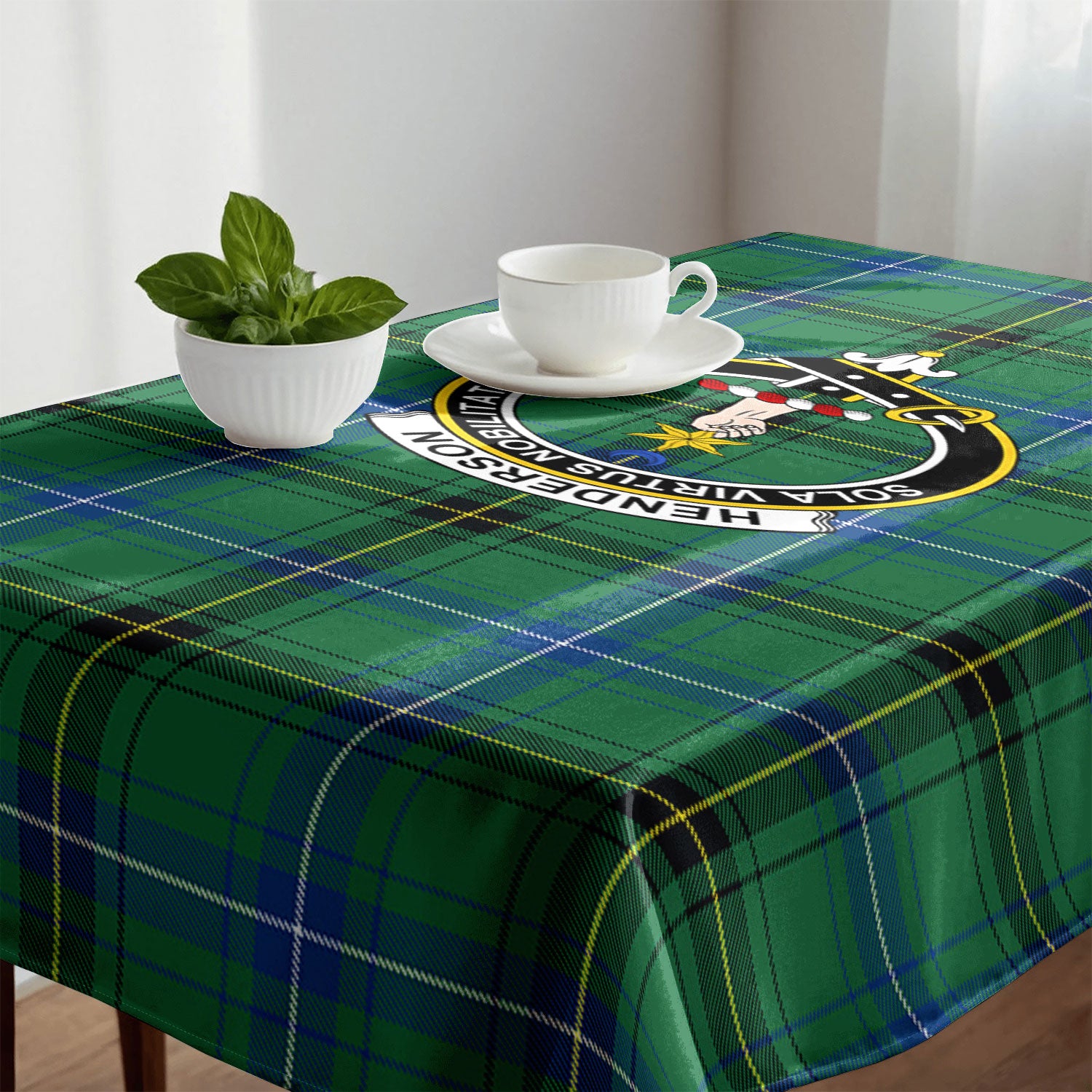 Henderson Ancient Tartan Crest Tablecloth
