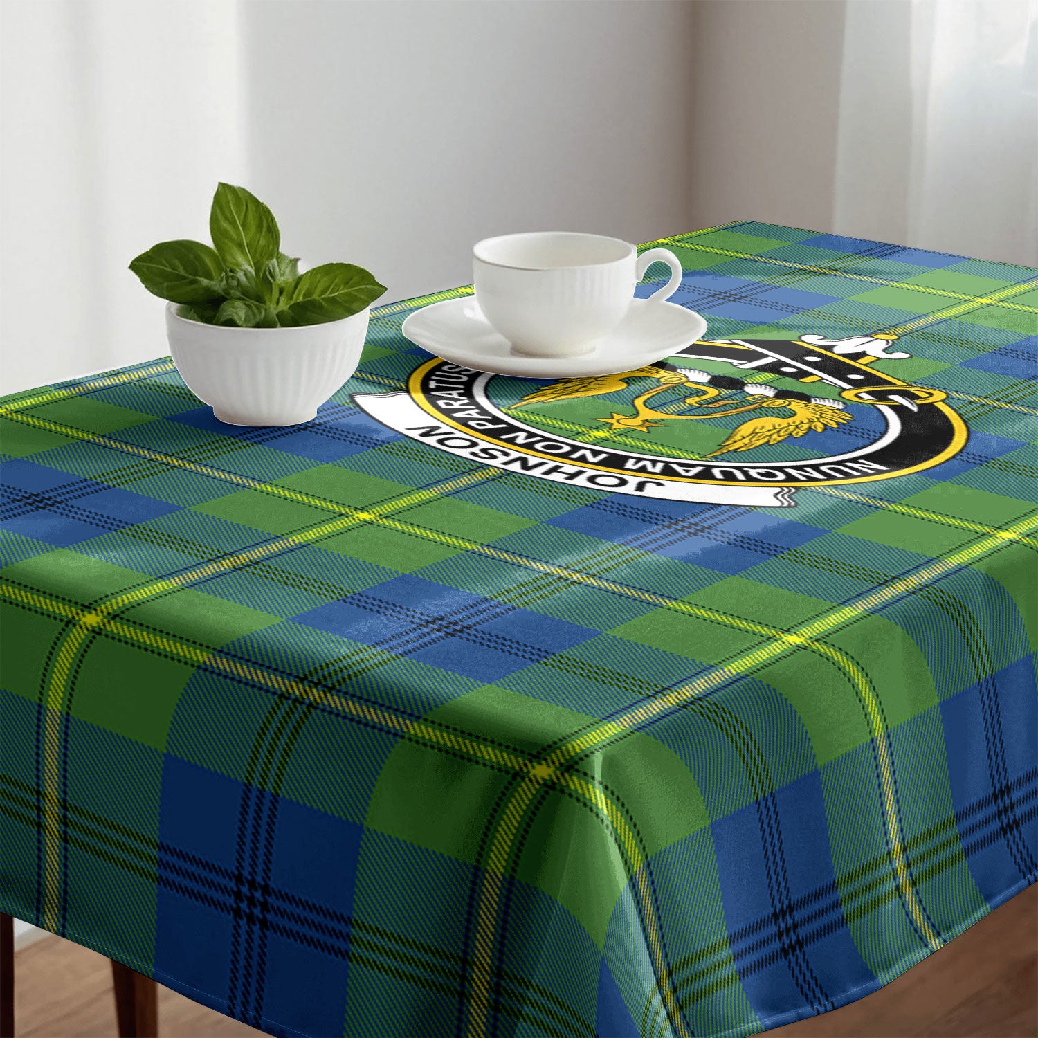 Johnson Ancient Tartan Crest Tablecloth