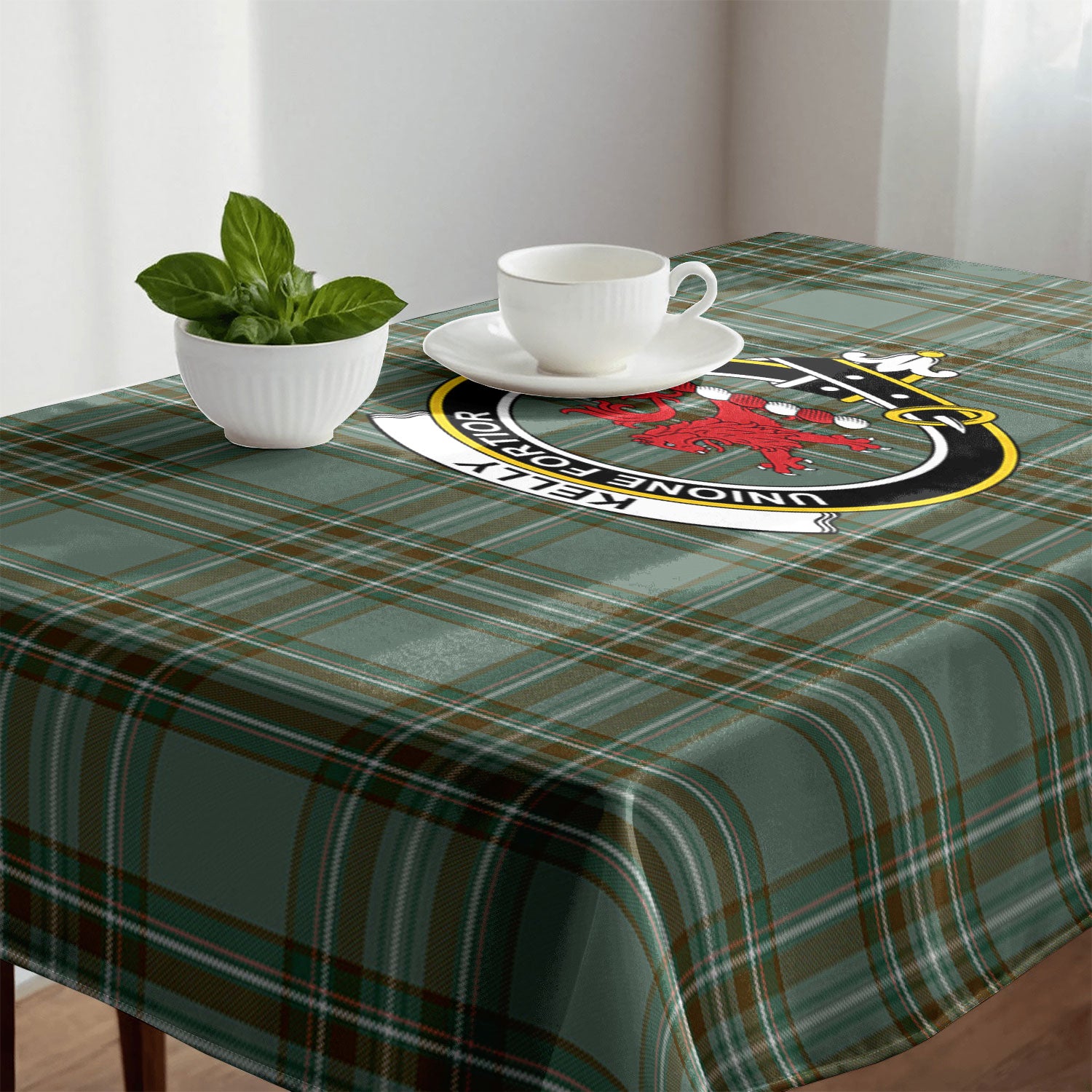 Kelly Dress Tartan Crest Tablecloth
