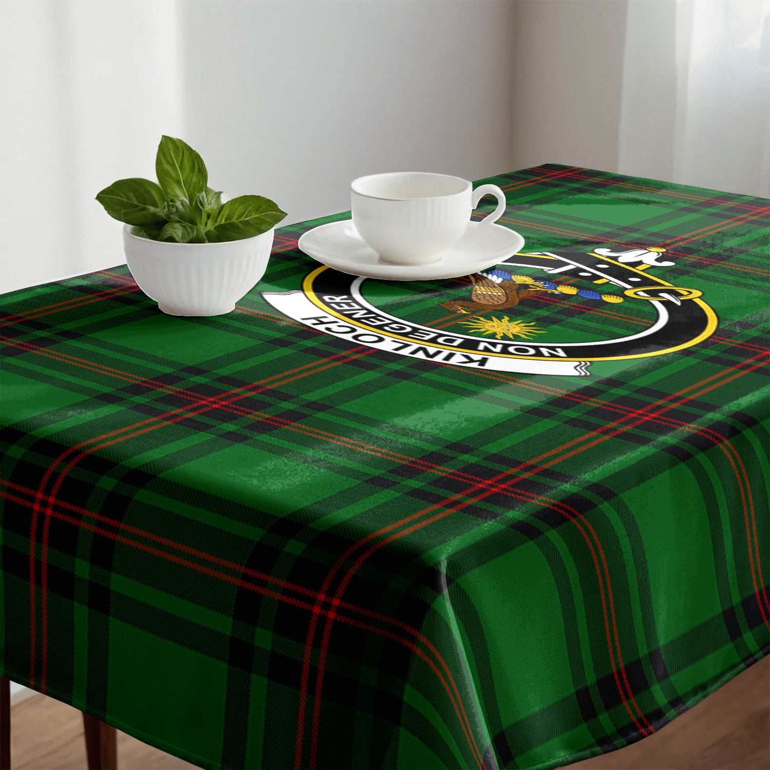 Kinloch Tartan Crest Tablecloth