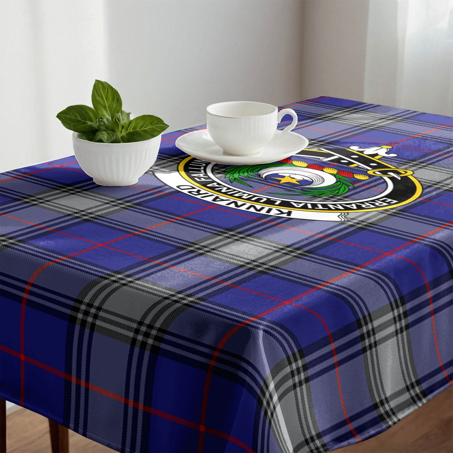 Kinnaird Tartan Crest Tablecloth