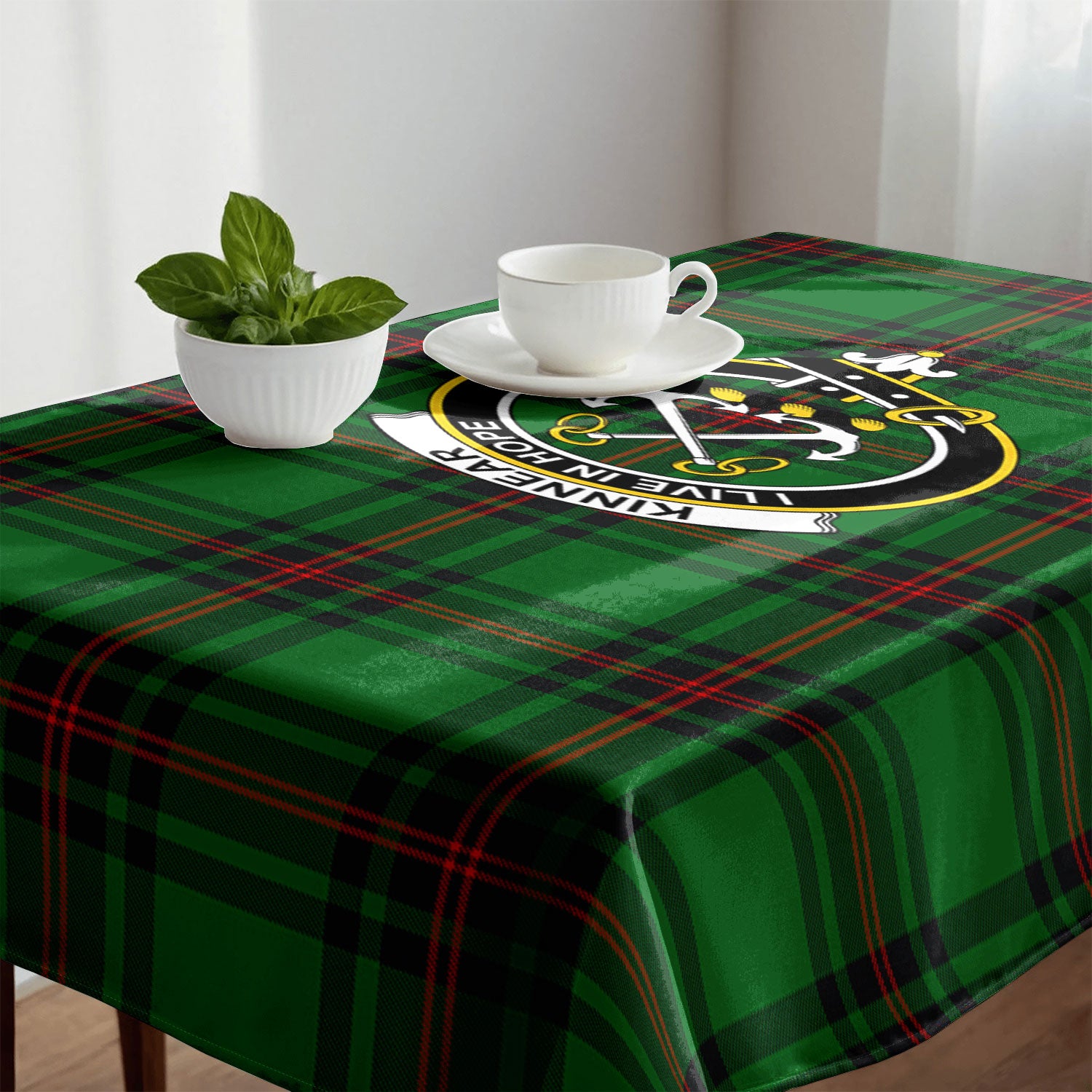Kinnear Tartan Crest Tablecloth
