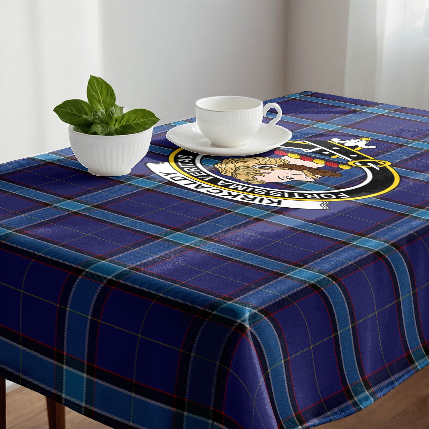 Kirkcaldy Tartan Crest Tablecloth