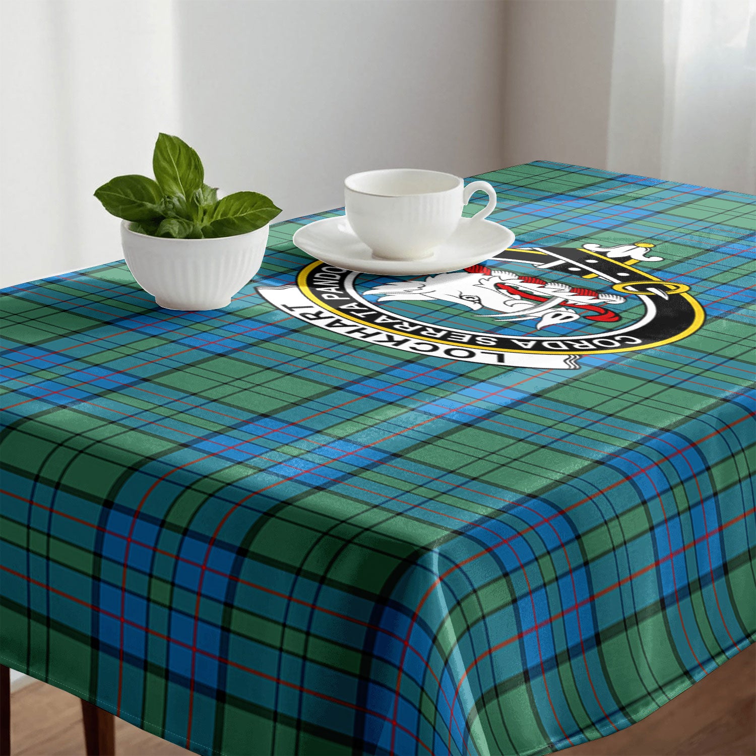 Lockhart Tartan Crest Tablecloth
