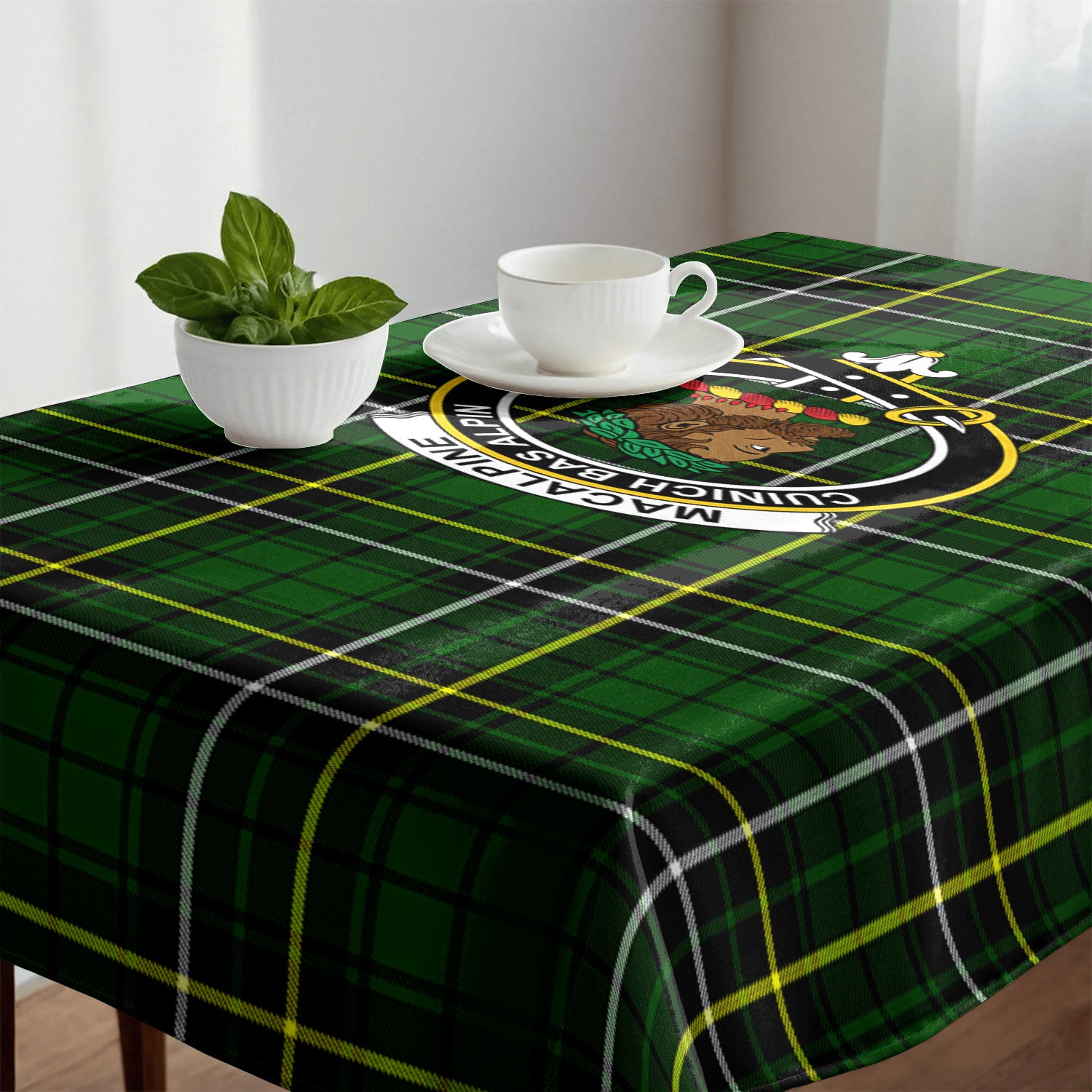 MacAlpine Modern Tartan Crest Tablecloth
