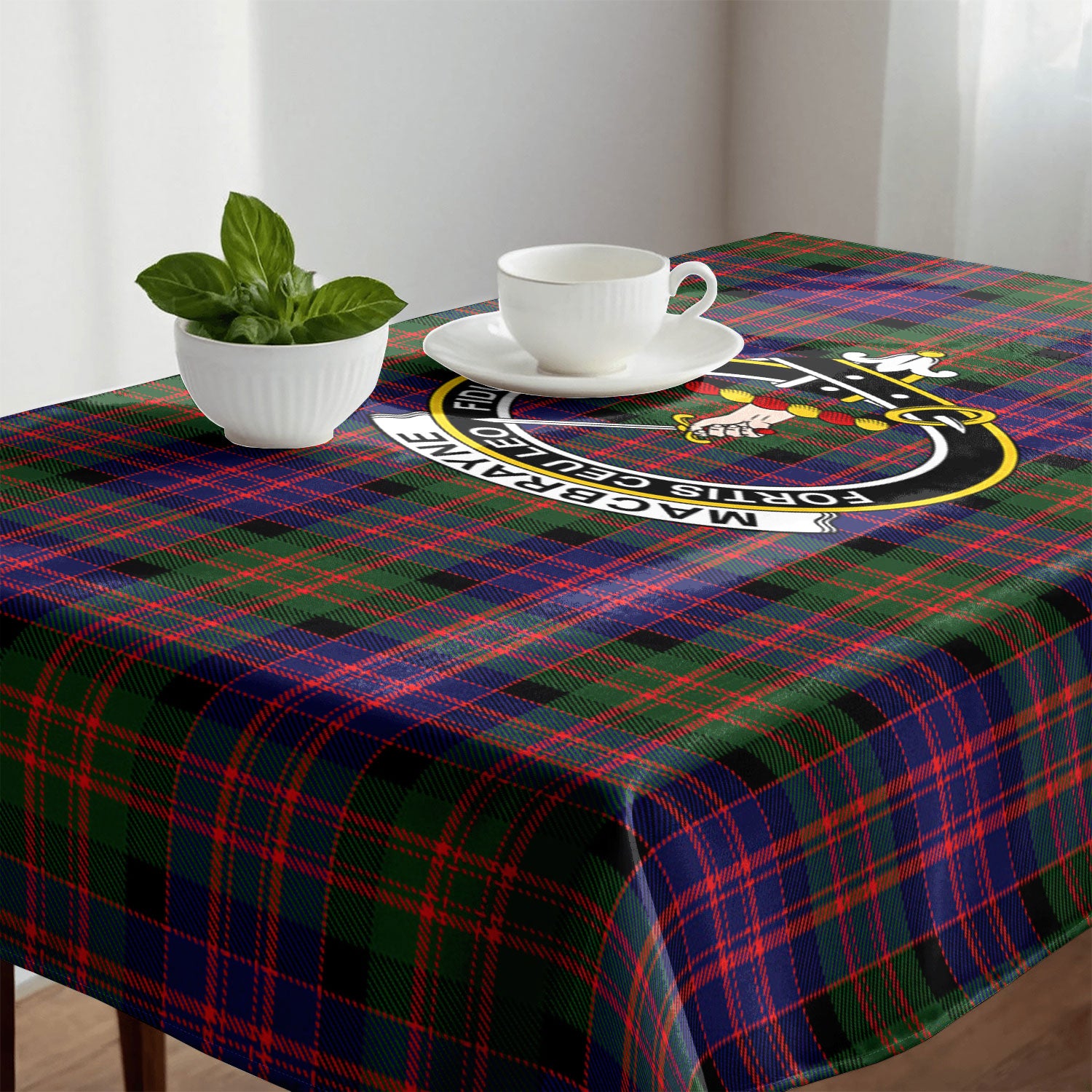 MacBrayne Tartan Crest Tablecloth