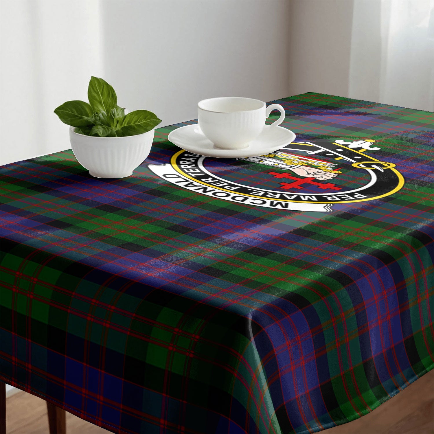 McDonald Tartan Crest Tablecloth