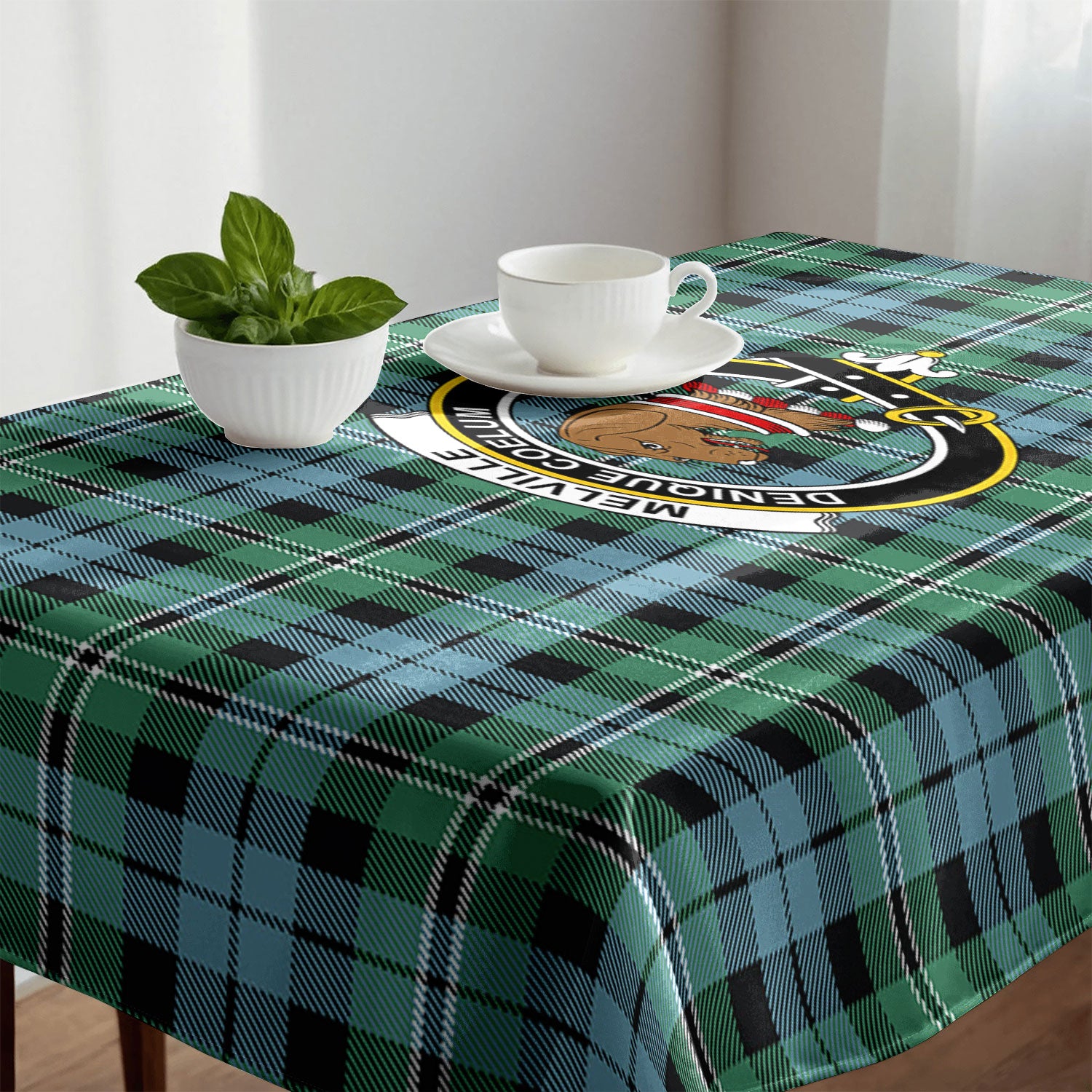 Melville Tartan Crest Tablecloth