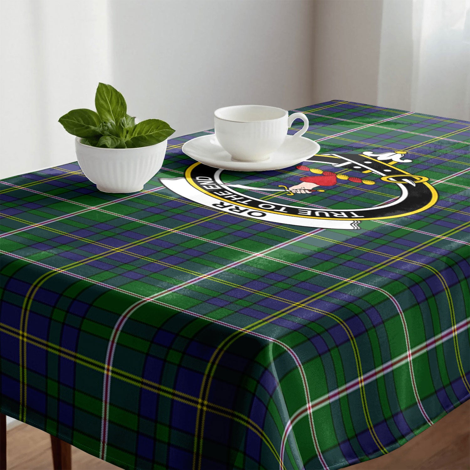 Orr Tartan Crest Tablecloth