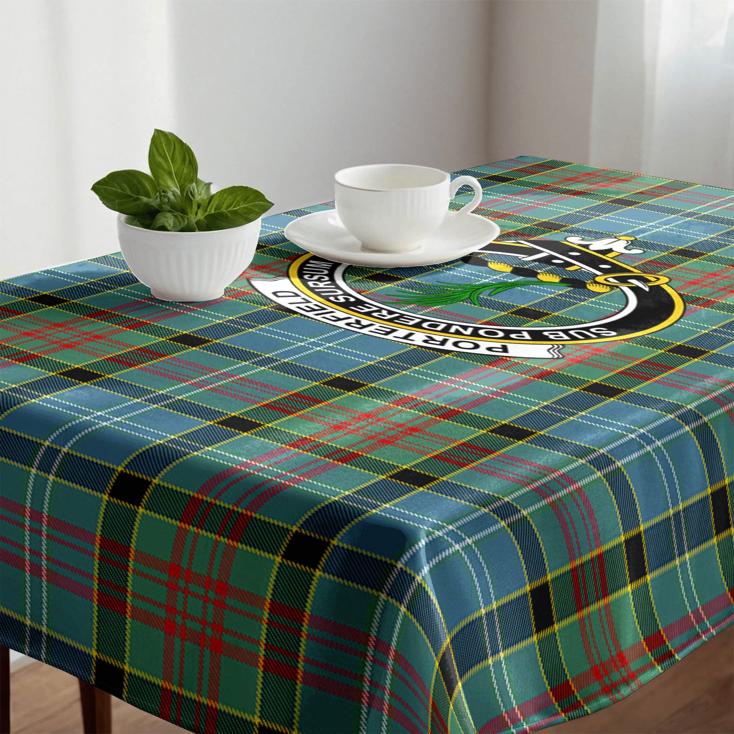 Porterfield Tartan Crest Tablecloth