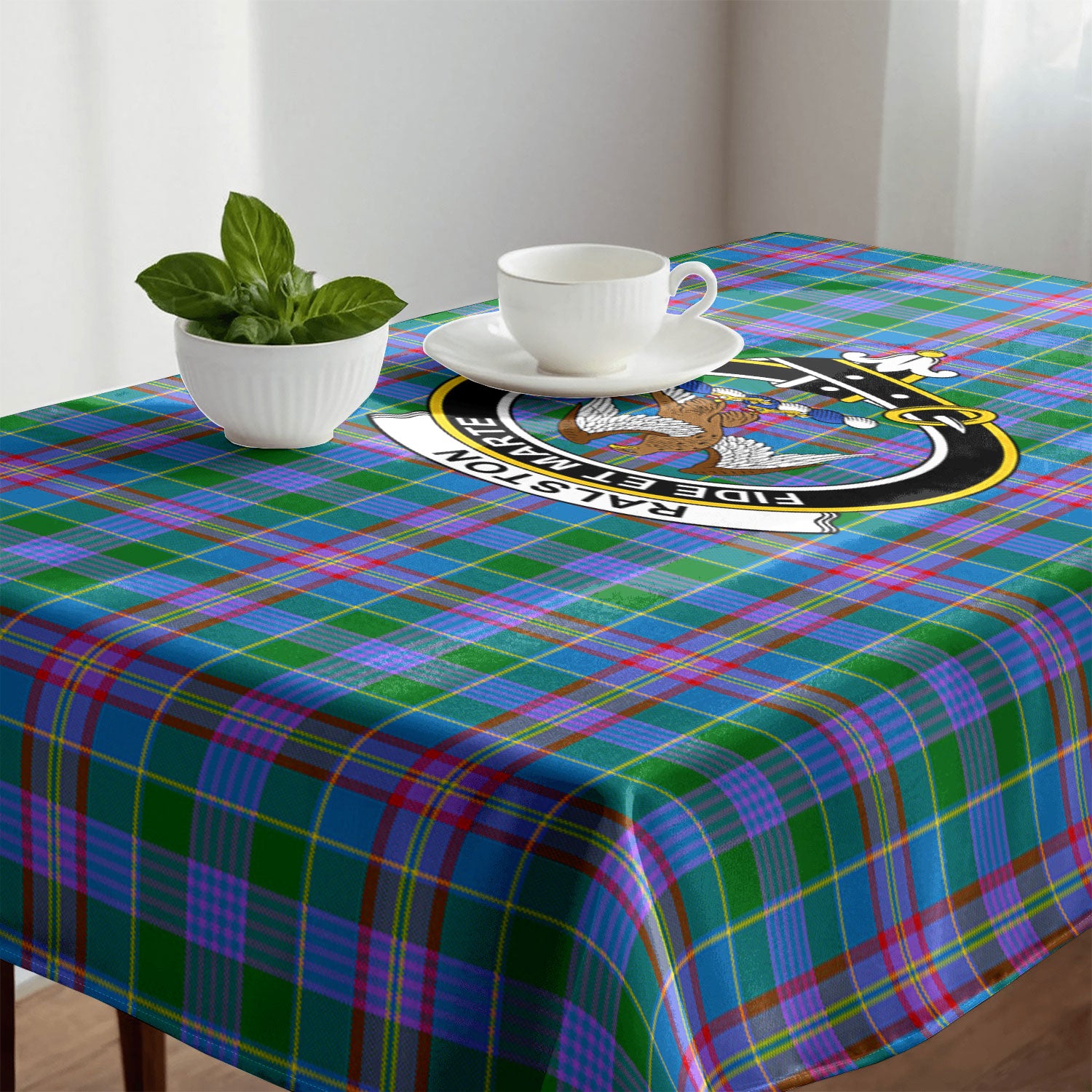 Ralston Tartan Crest Tablecloth