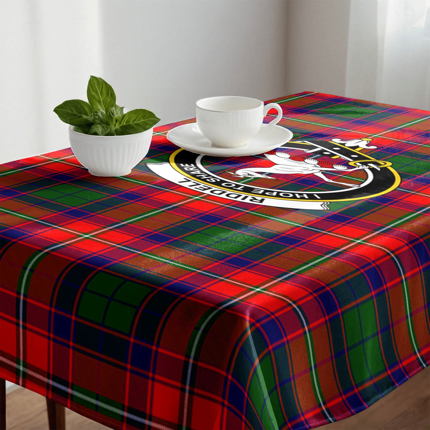Riddell Tartan Crest Tablecloth