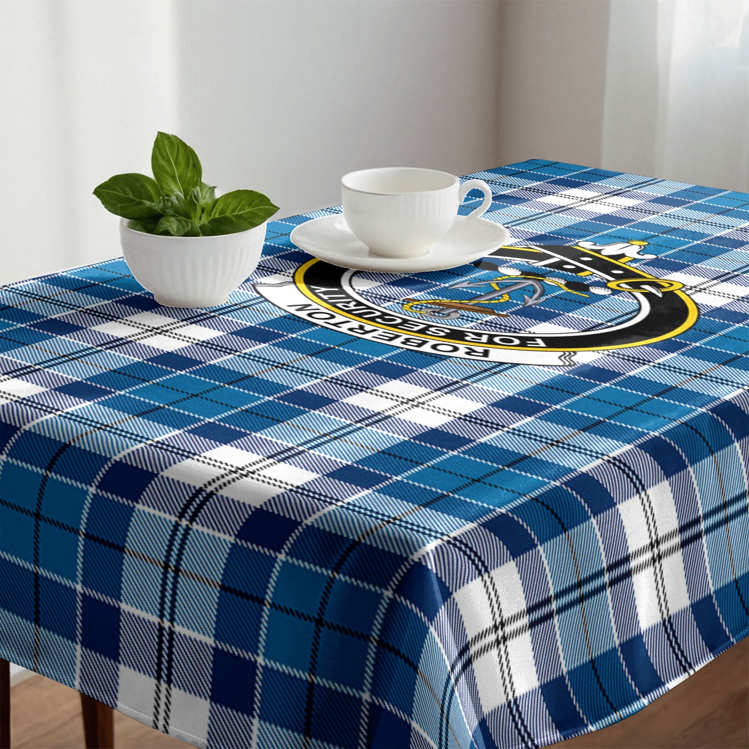 Roberton Tartan Crest Tablecloth