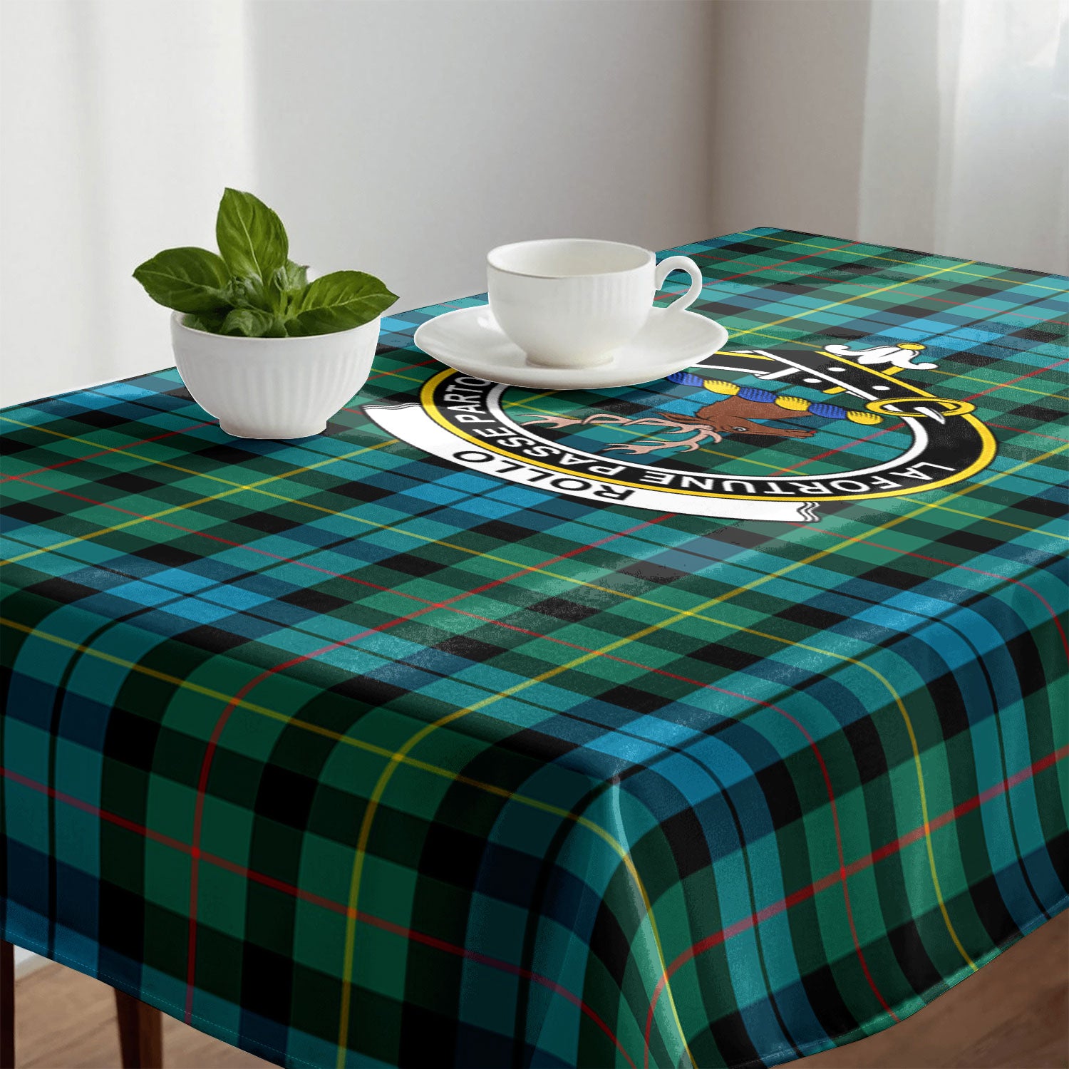 Rollo Ancient Tartan Crest Tablecloth