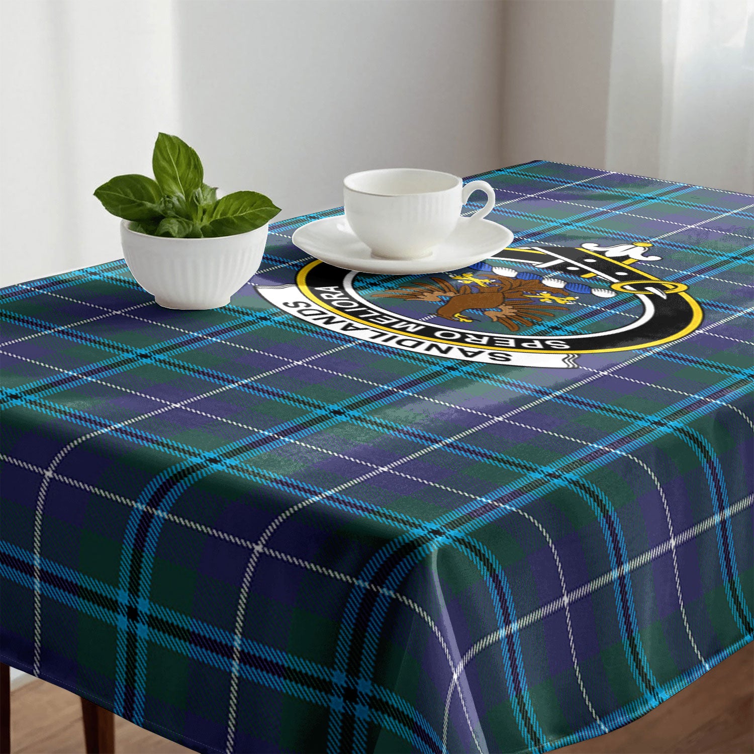 Sandilands Tartan Crest Tablecloth