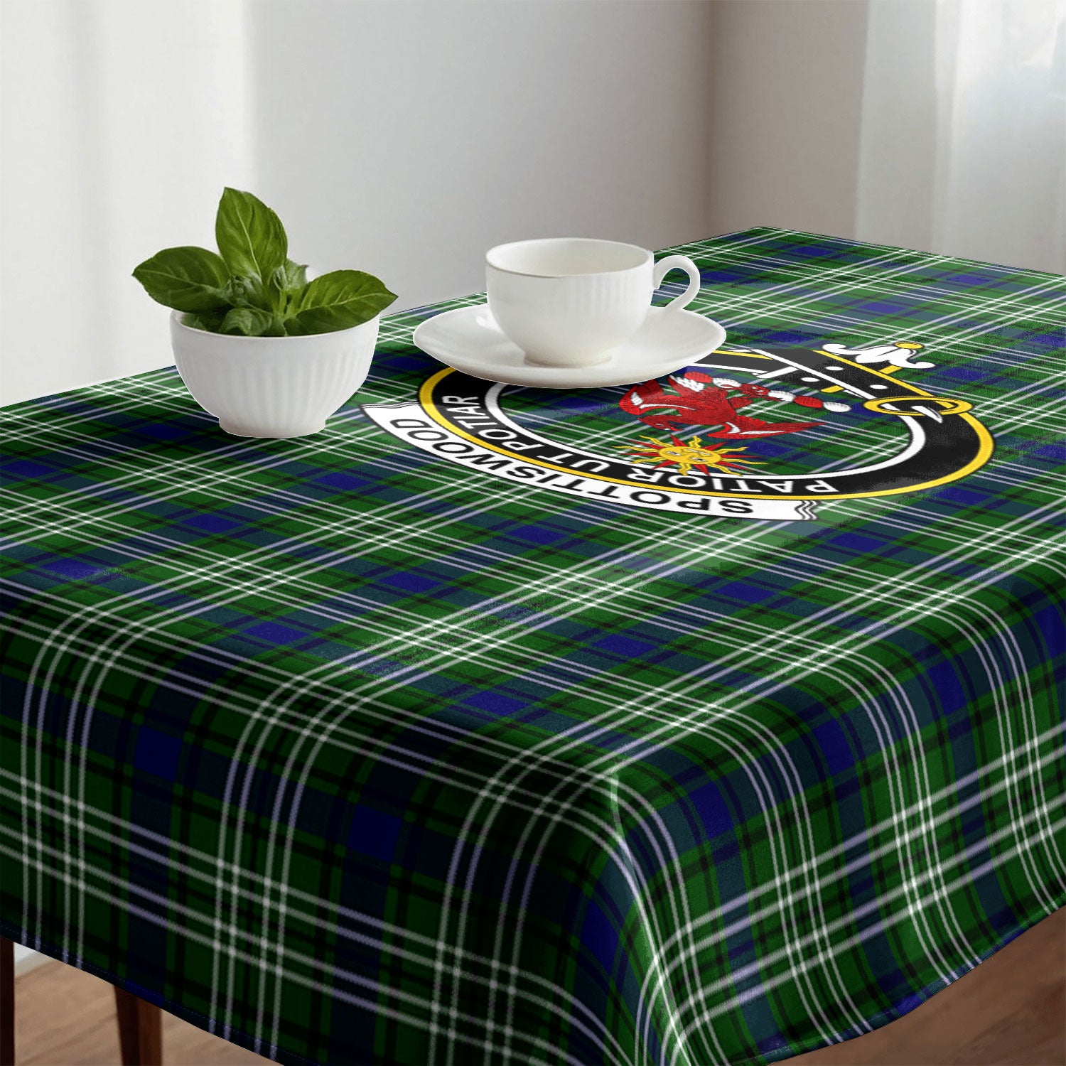 Spottiswood Tartan Crest Tablecloth