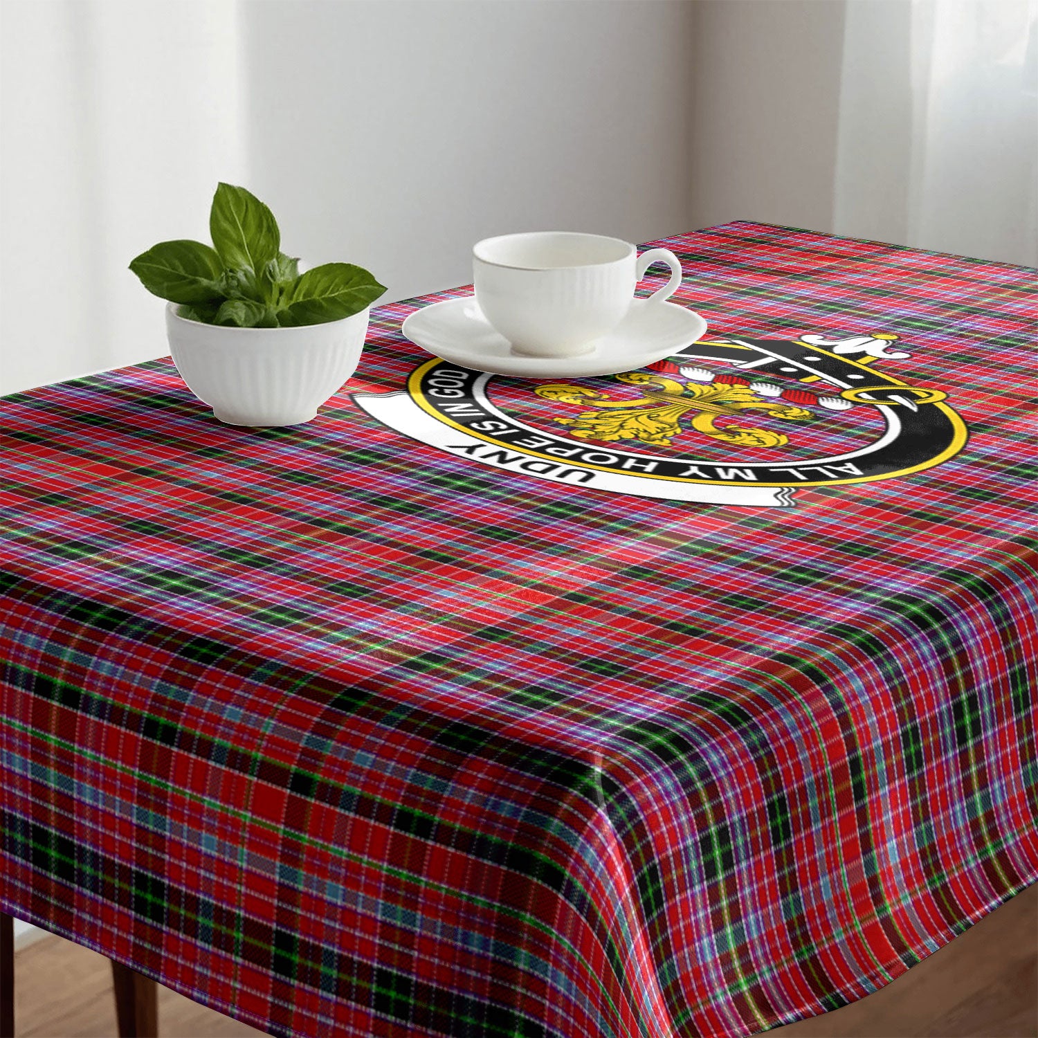Udny Tartan Crest Tablecloth