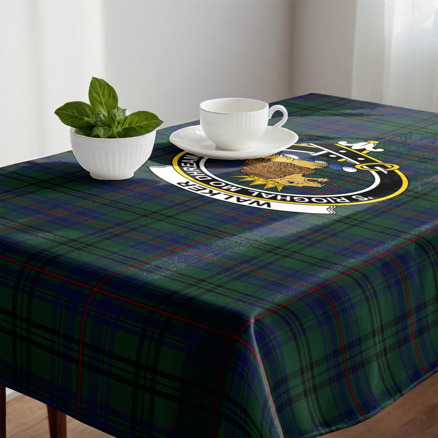 Walker Hunting Tartan Crest Tablecloth