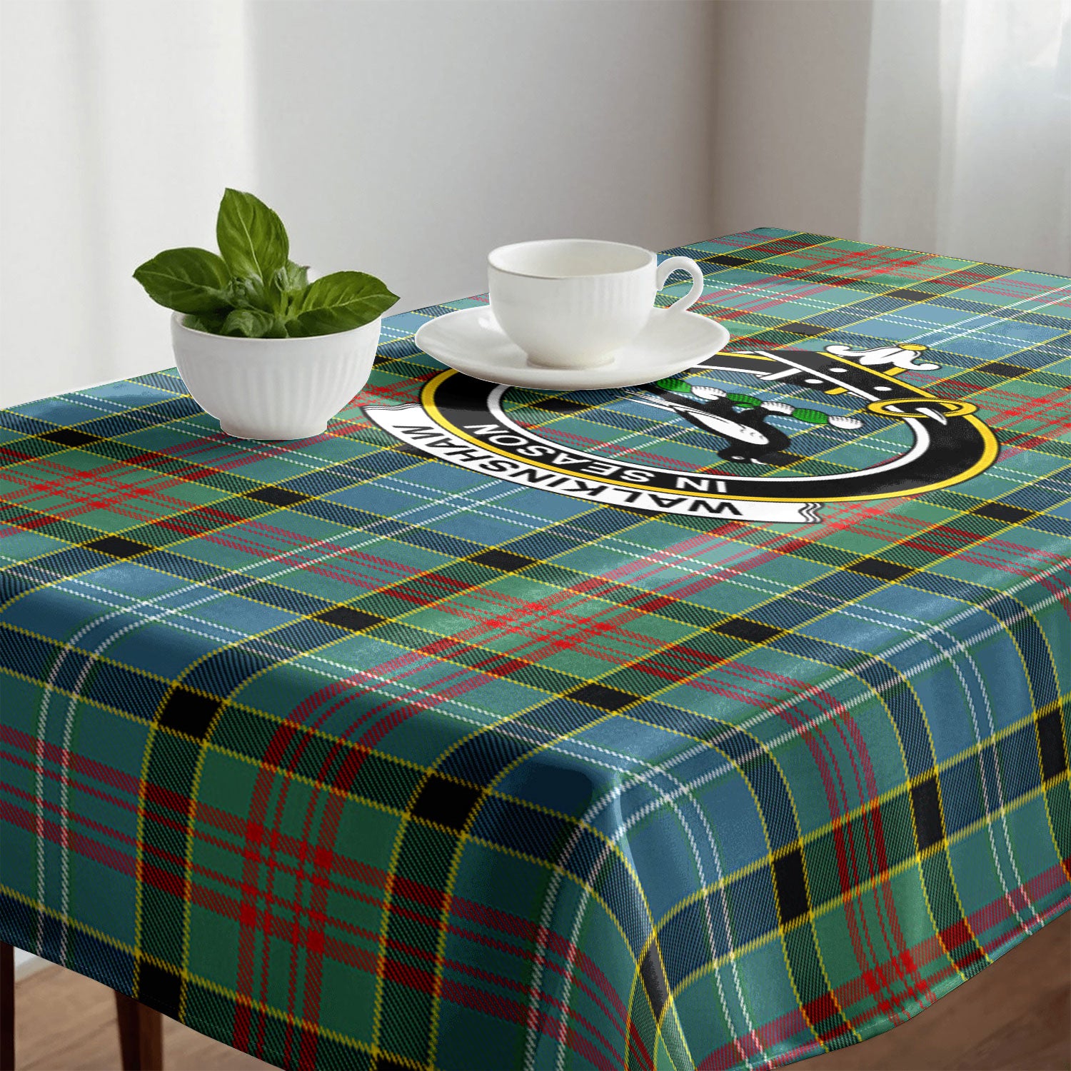Walkinshaw Tartan Crest Tablecloth