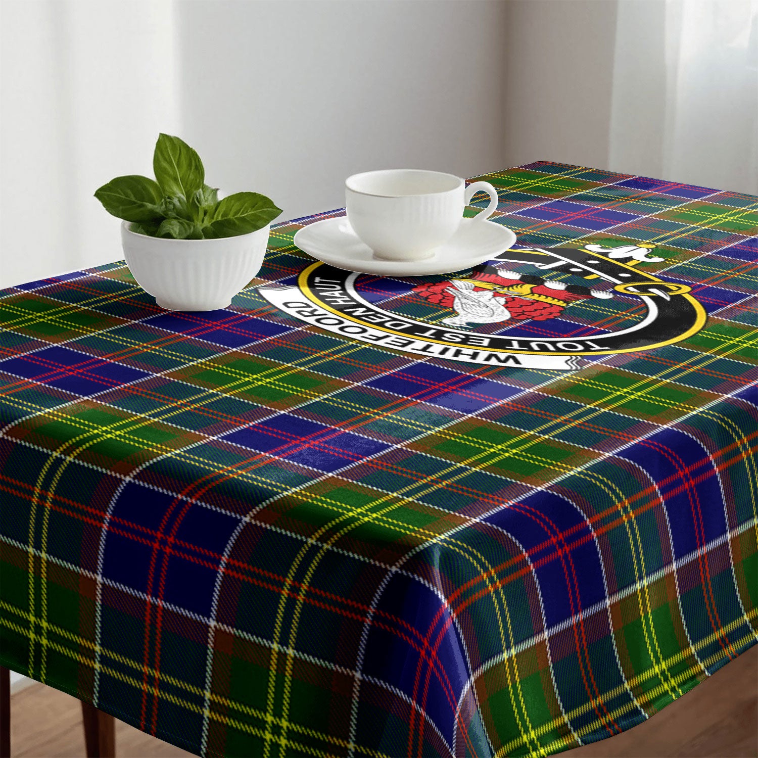 Whitefoord Tartan Crest Tablecloth
