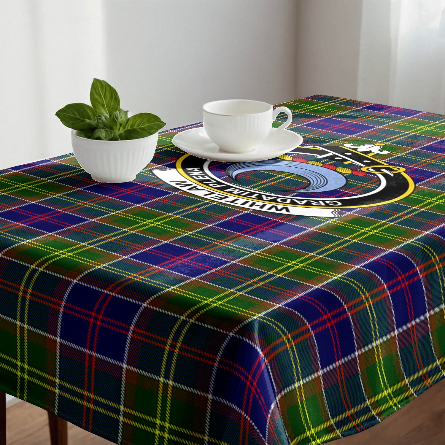 Whitelaw Tartan Crest Tablecloth