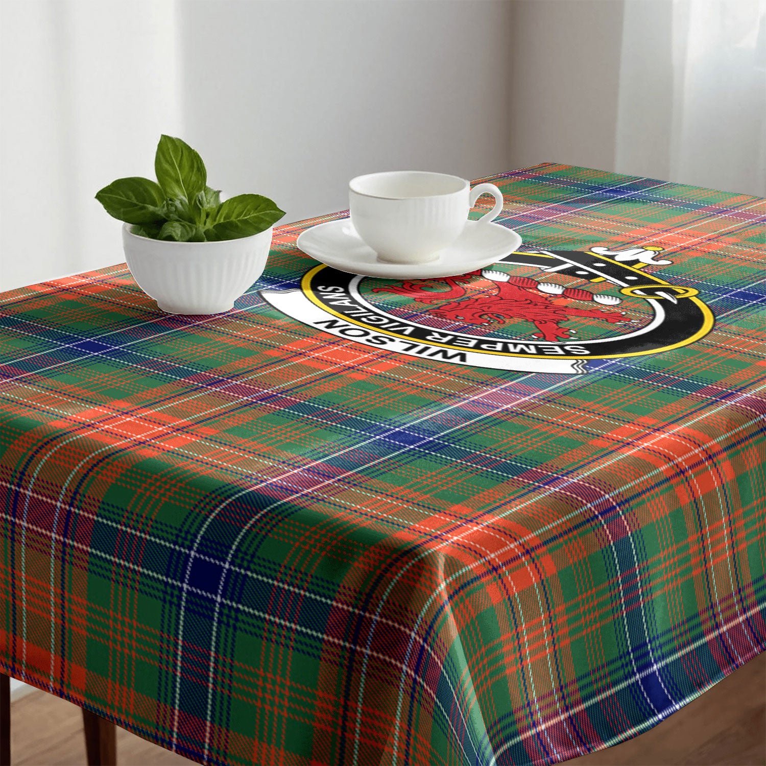 Wilson Ancient Tartan Crest Tablecloth