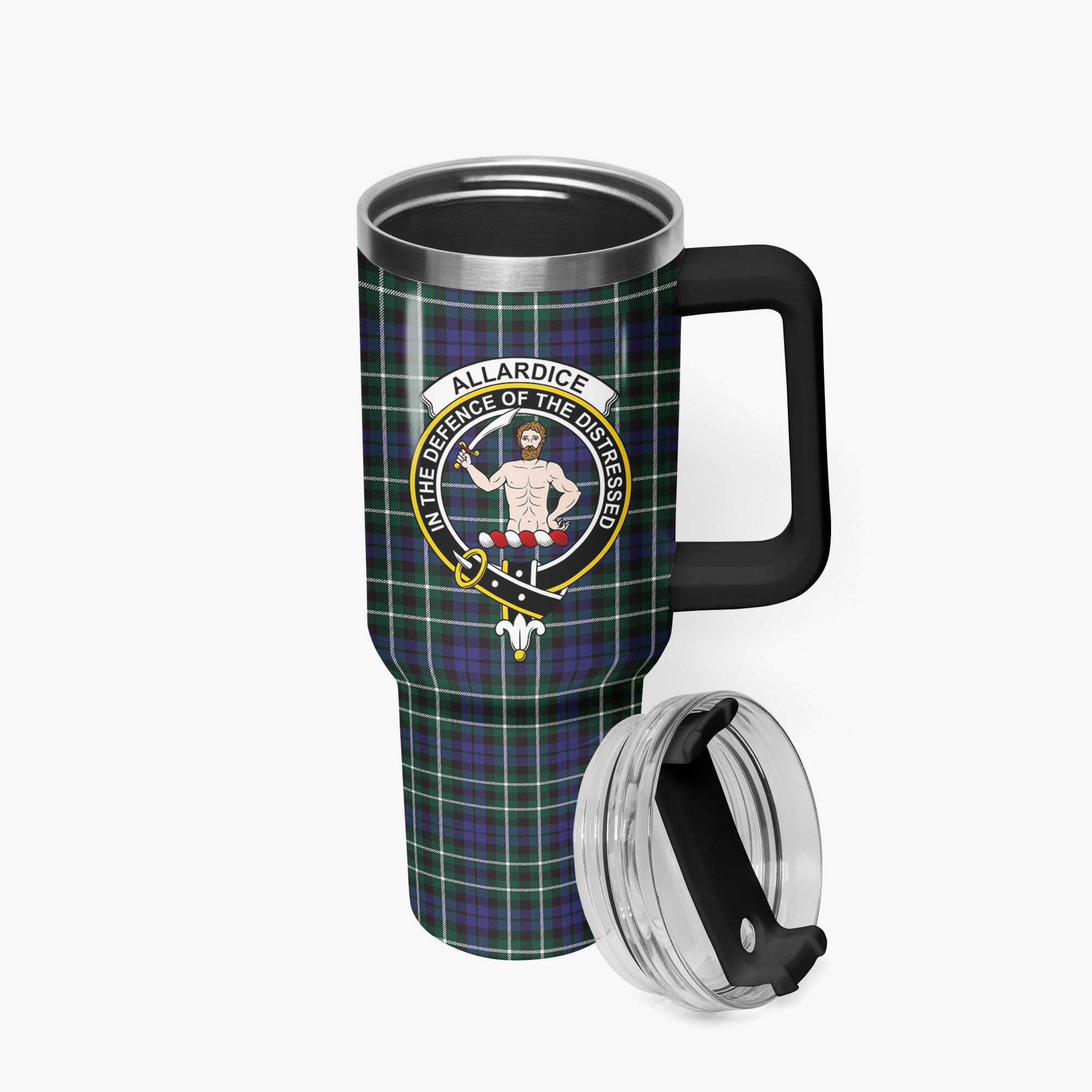 Allardice Tartan Crest 40 oz Insulated Tumbler with Handle