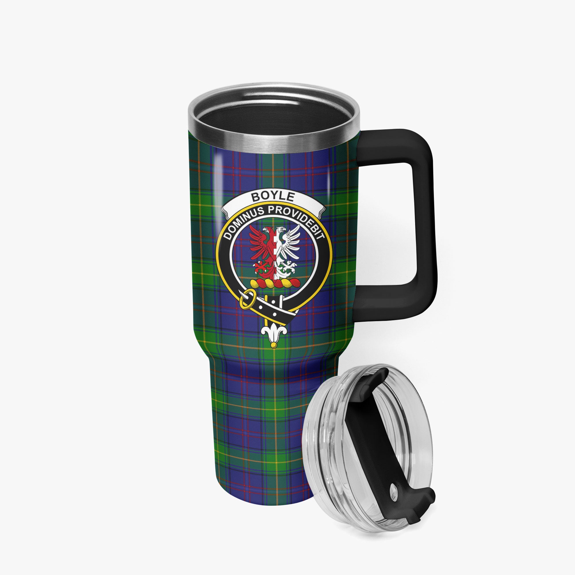Boyle Tartan Crest 40 oz Insulated Tumbler with Handle