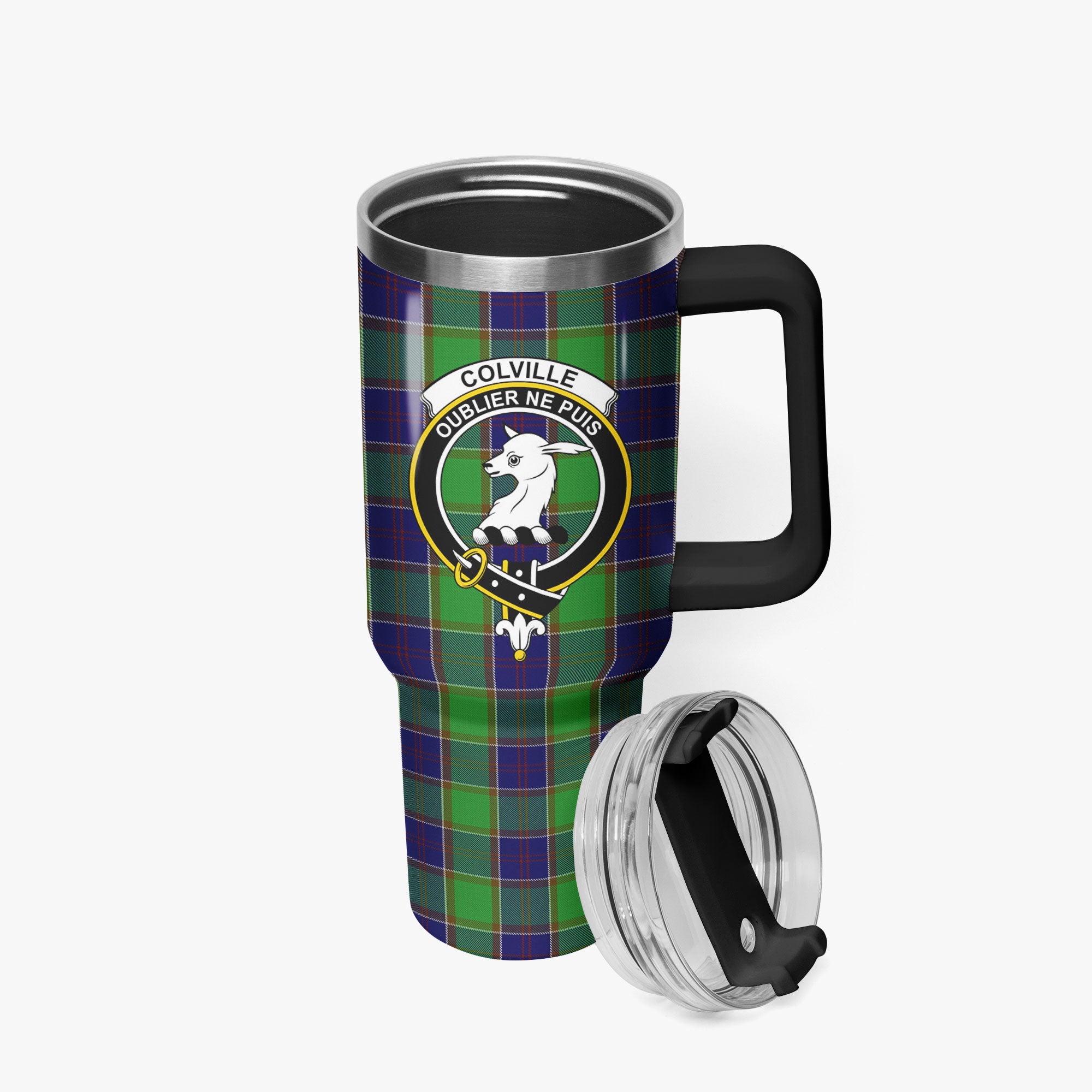 Colville Tartan Crest 40 oz Insulated Tumbler with Handle