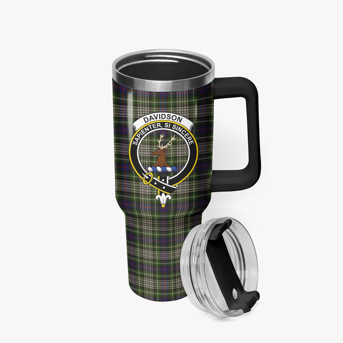 Davidson Tulloch Dress Tartan Crest 40 oz Insulated Tumbler with Handle