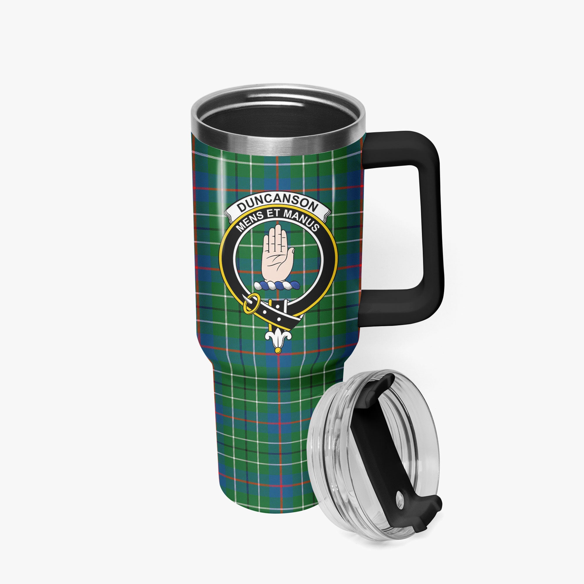 Duncanson Tartan Crest 40 oz Insulated Tumbler with Handle