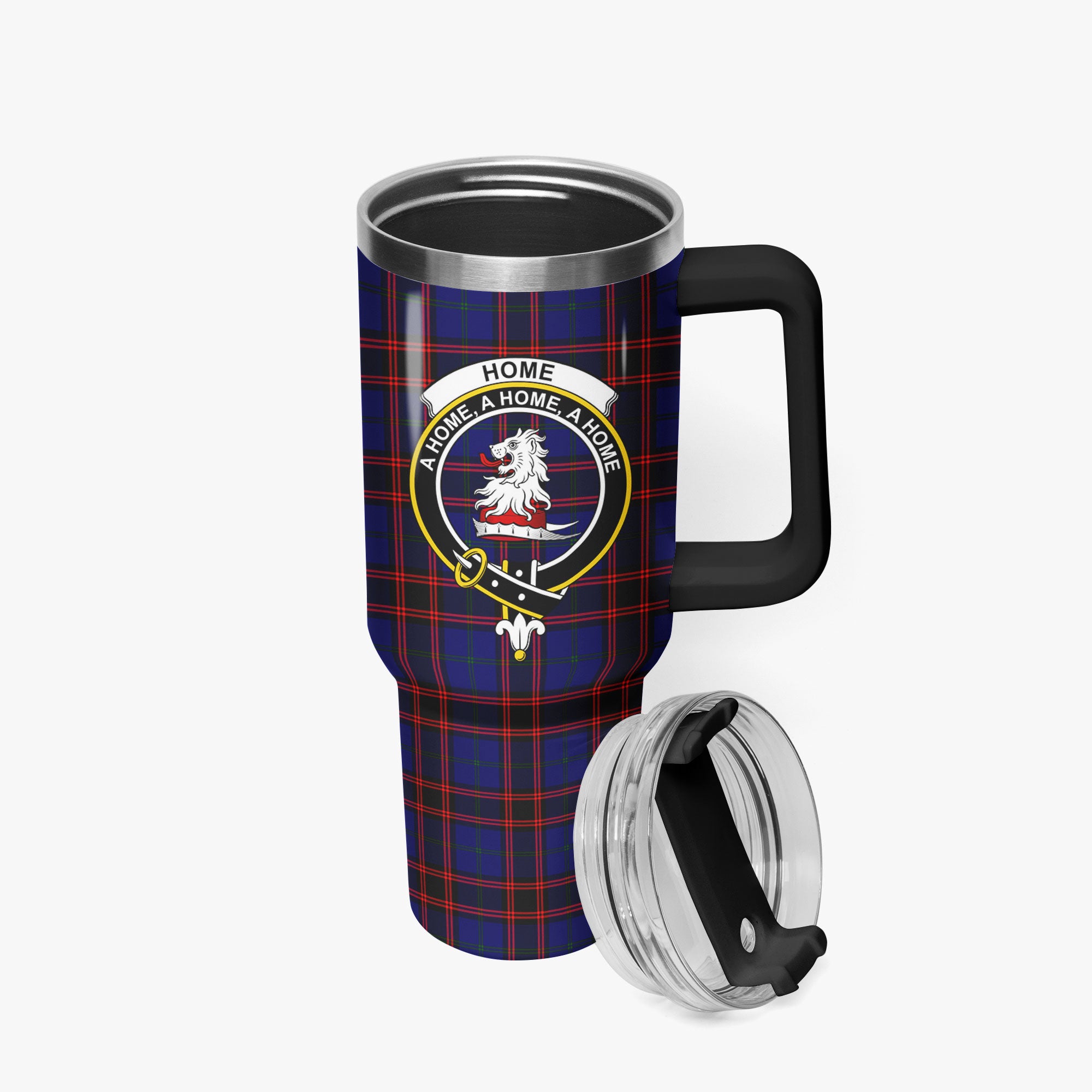Home Modern Tartan Crest 40 oz Insulated Tumbler with Handle