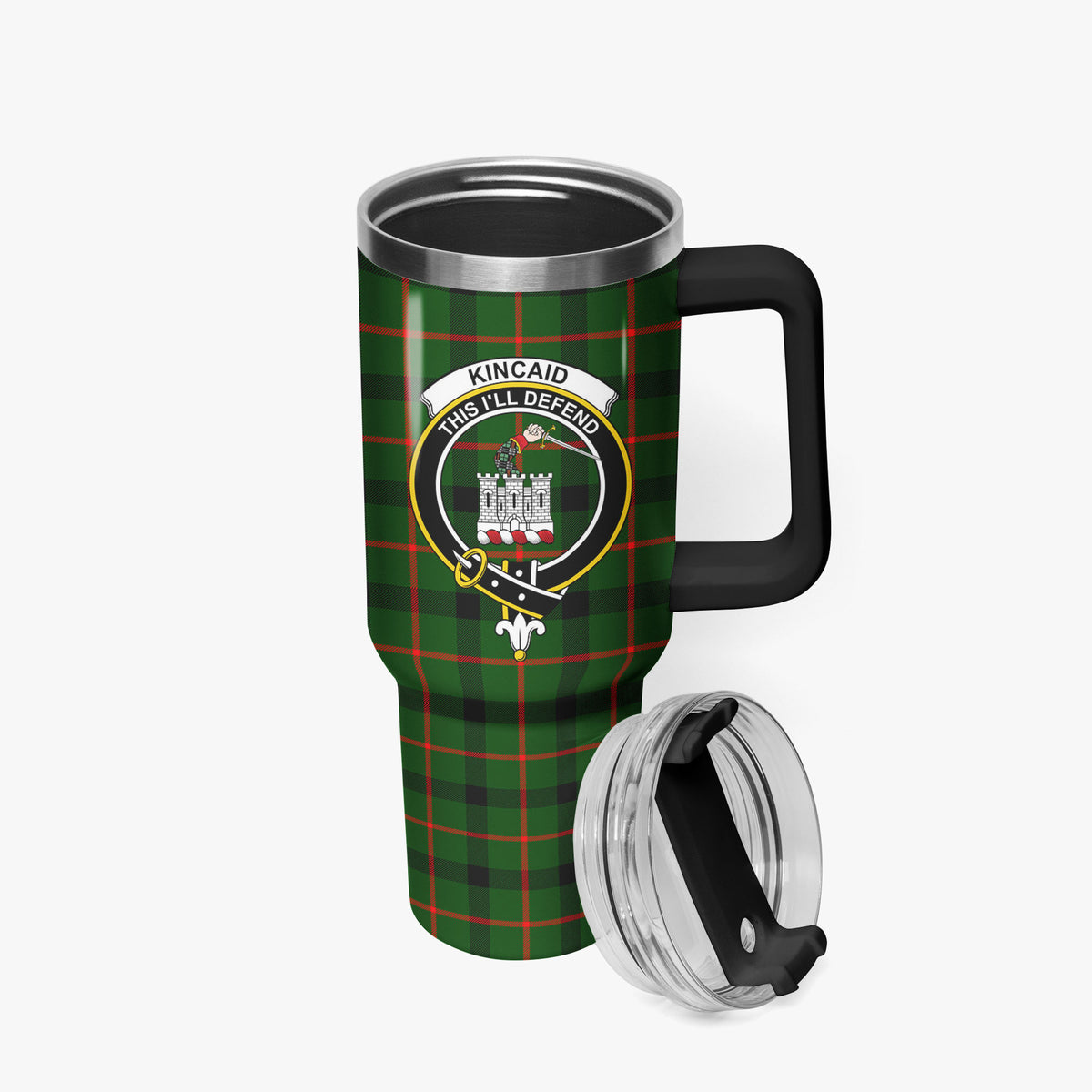 Kincaid Tartan Crest 40 oz Insulated Tumbler with Handle