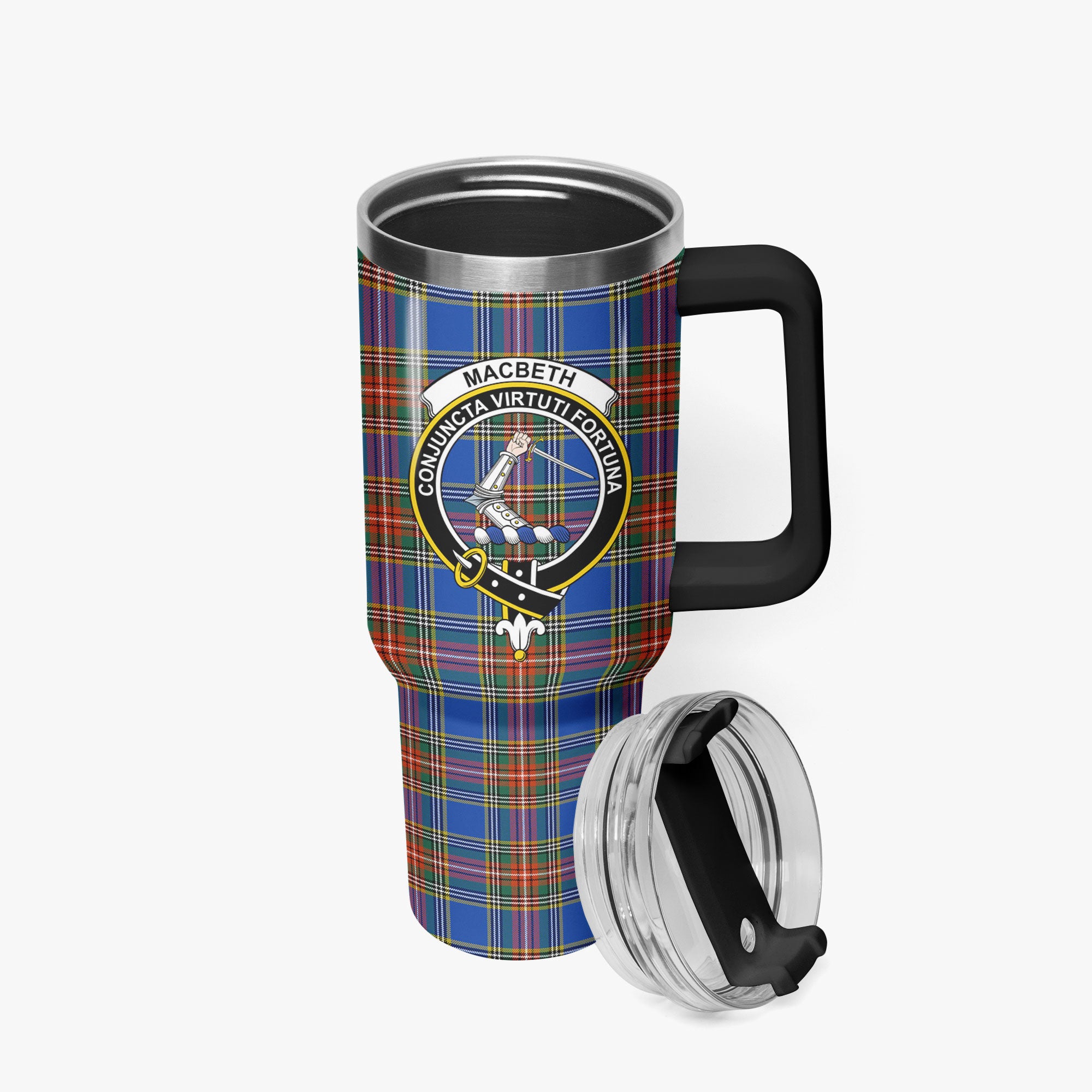 MacBeth Ancient Tartan Crest 40 oz Insulated Tumbler with Handle