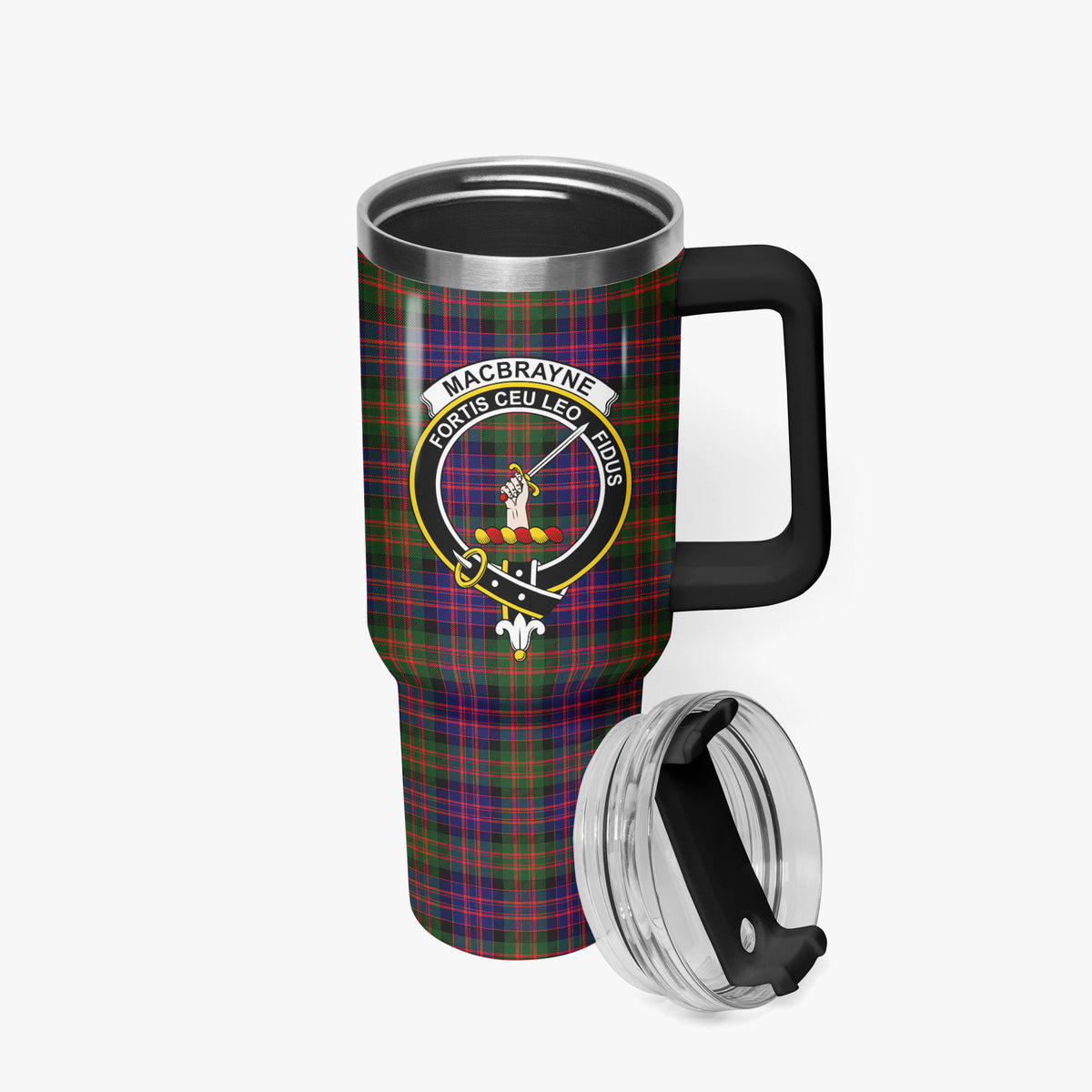 MacBrayne Tartan Crest 40 oz Insulated Tumbler with Handle