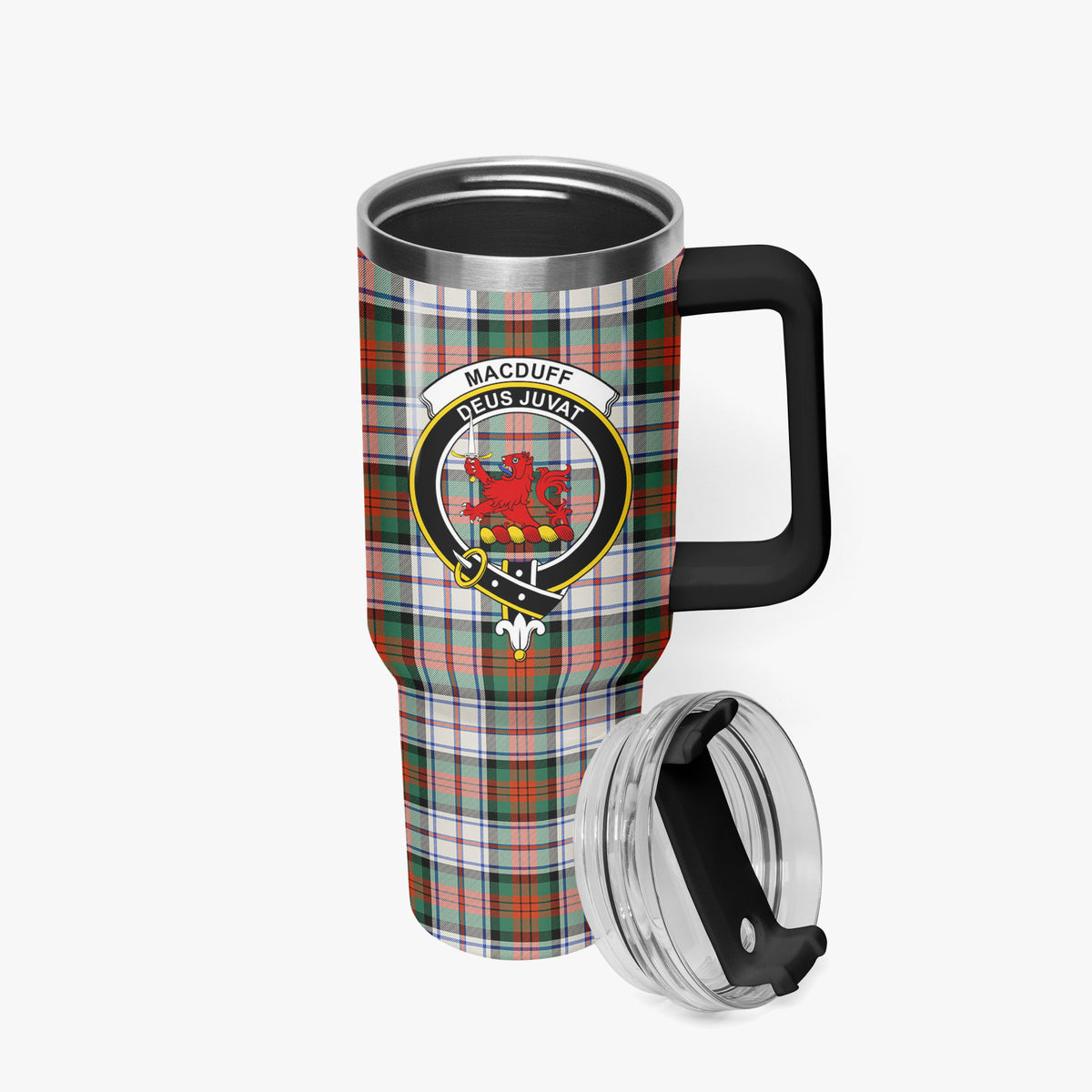 MacDuff Dress Ancient Tartan Crest 40 oz Insulated Tumbler with Handle