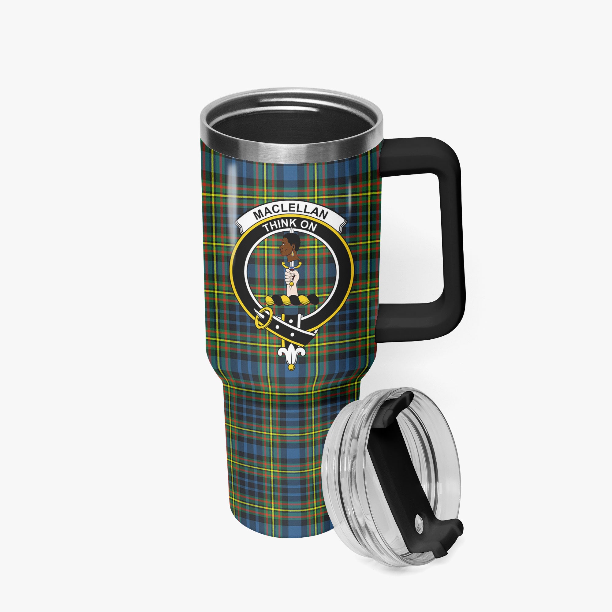 MacLellan Ancient Tartan Crest 40 oz Insulated Tumbler with Handle