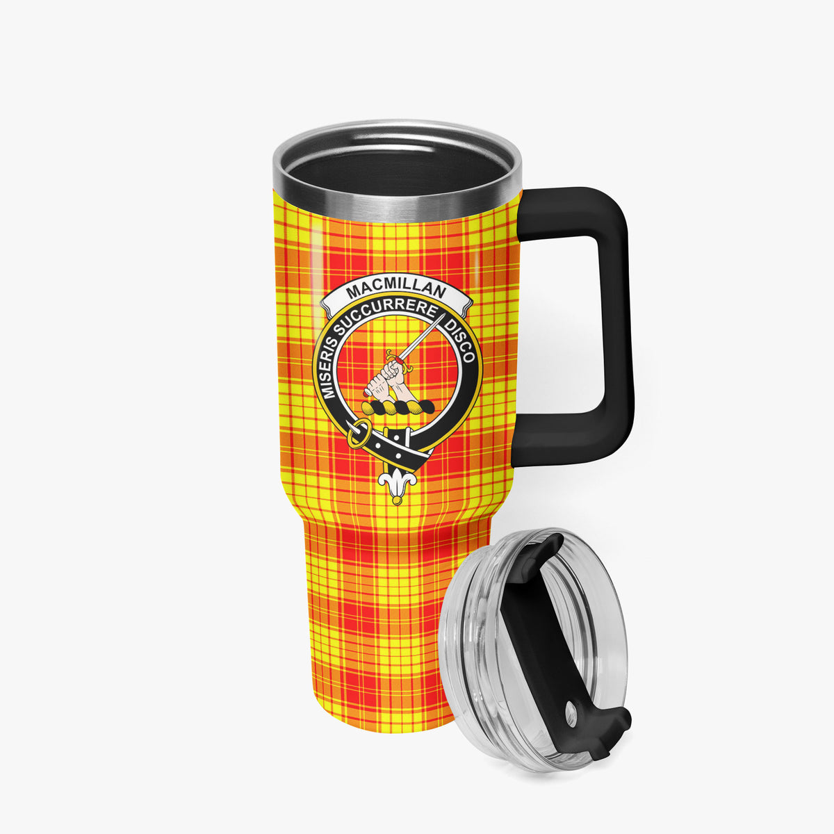 MacMillan Clan Tartan Crest 40 oz Insulated Tumbler with Handle
