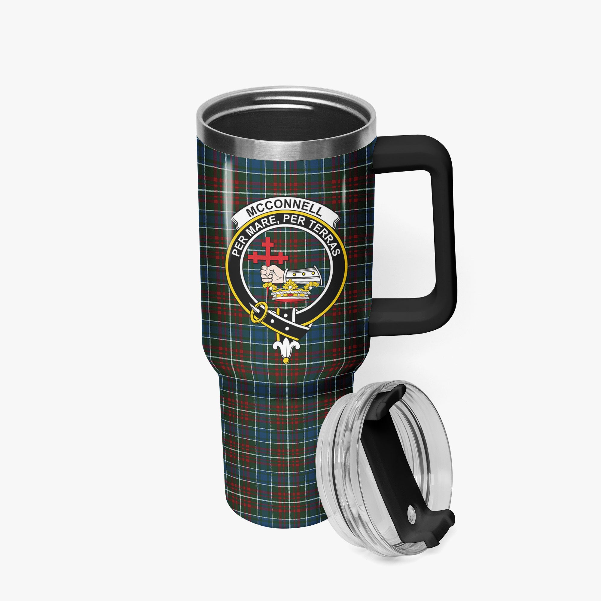 McConnell Tartan Crest 40 oz Insulated Tumbler with Handle