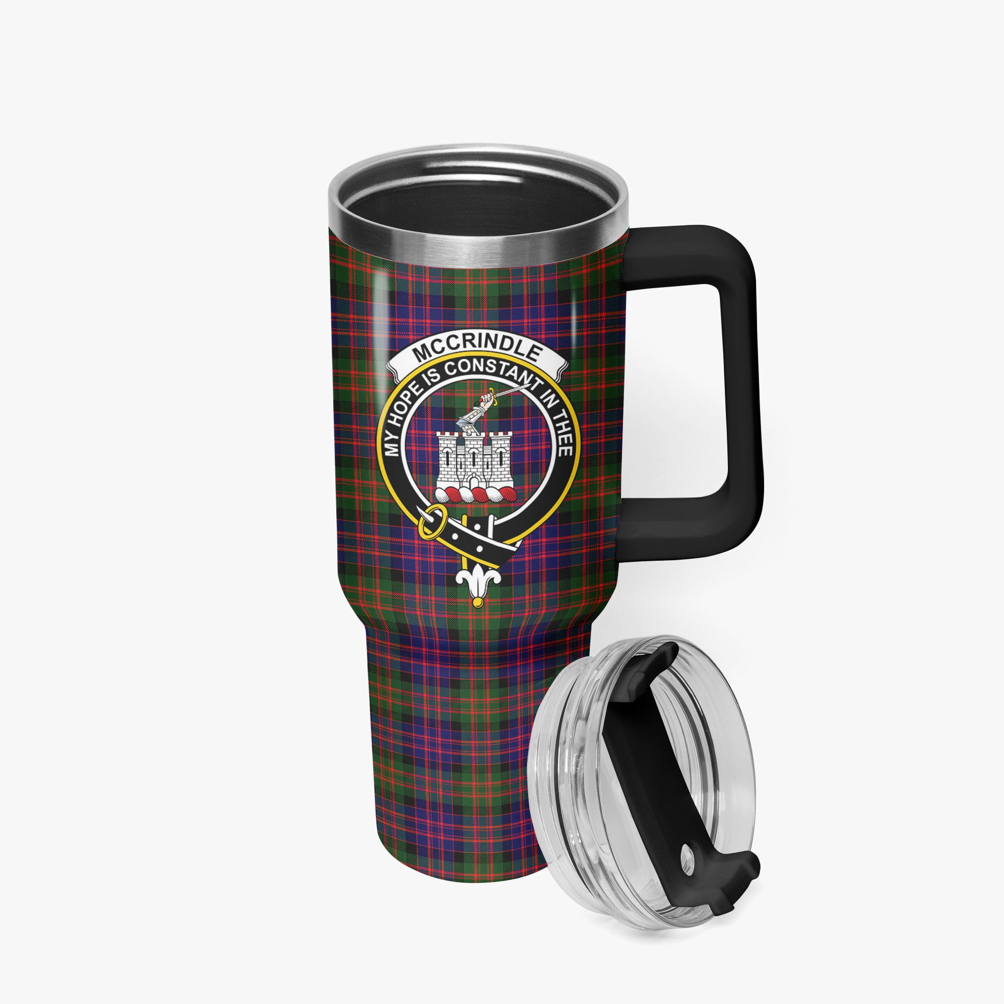 McCrindle Tartan Crest 40 oz Insulated Tumbler with Handle