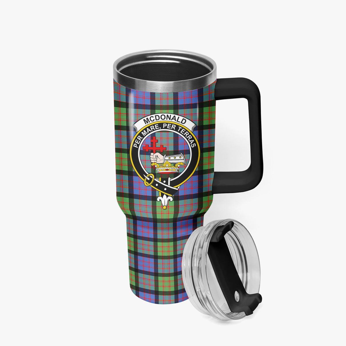 McDonald Ancient Tartan Crest 40 oz Insulated Tumbler with Handle