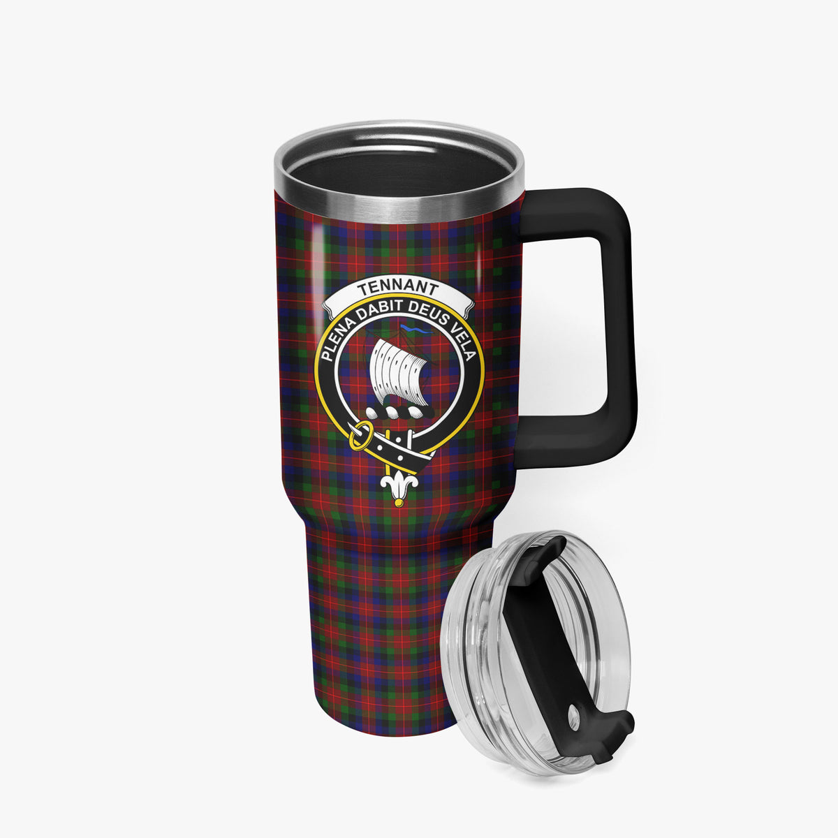 Tennant Tartan Crest 40 oz Insulated Tumbler with Handle