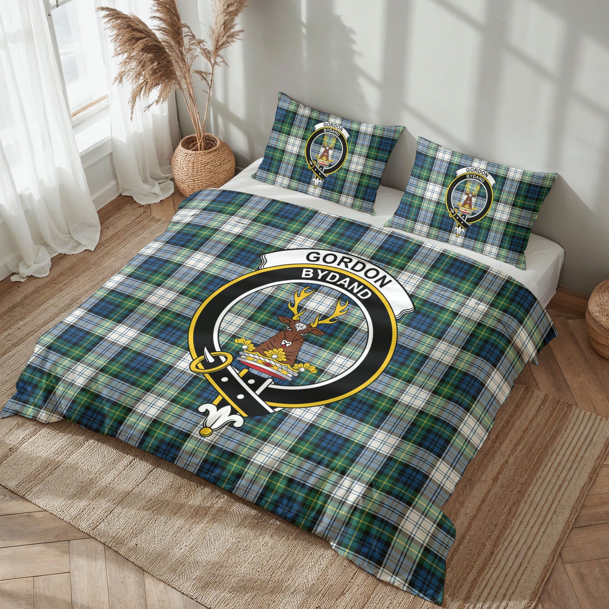 Gordon Dress Ancient Tartan Crest Bedding Set