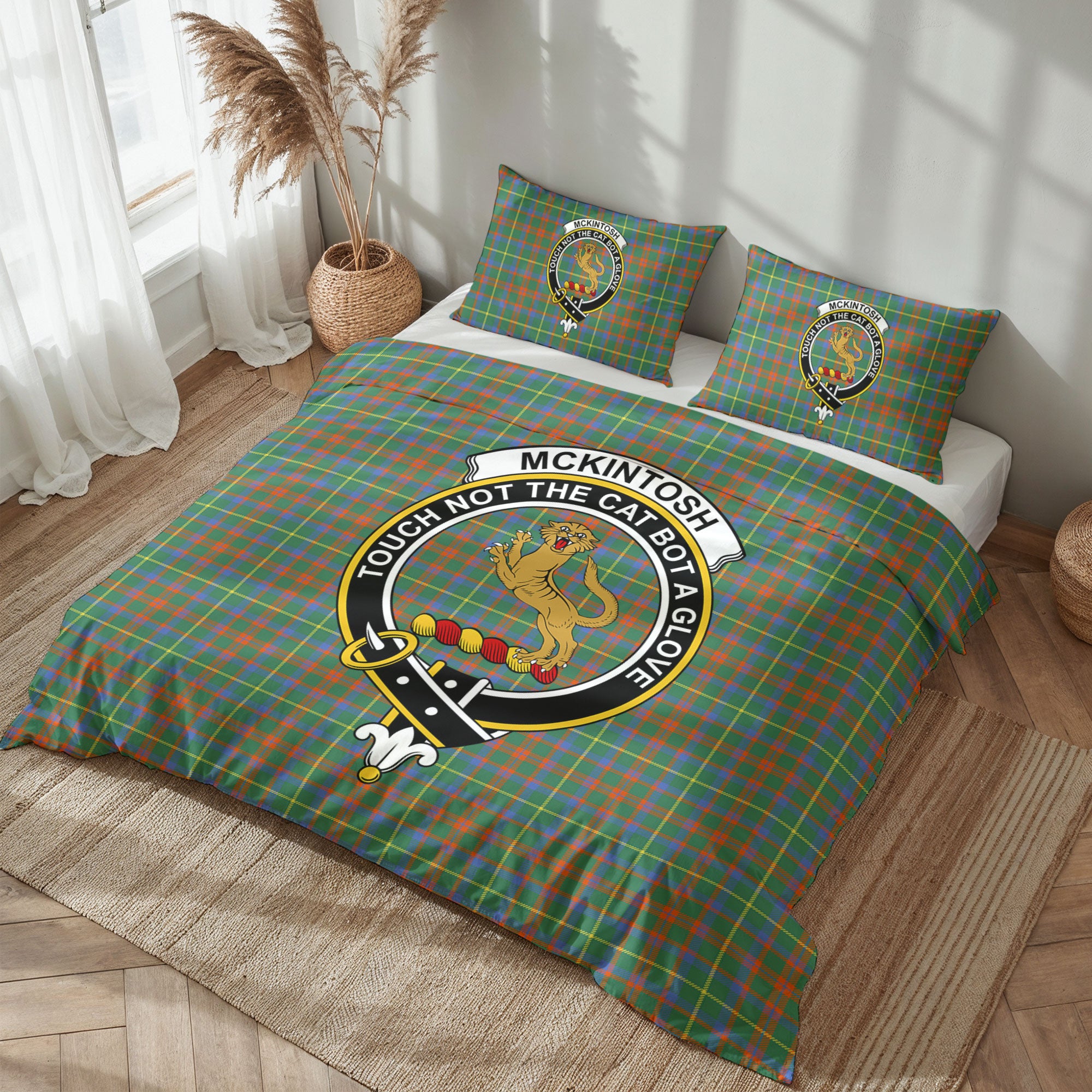 McKintosh Hunting Ancient Tartan Crest Bedding Set